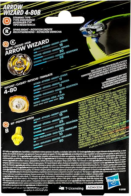 Beyblade X Arrow Wizard Stamina 4-80B