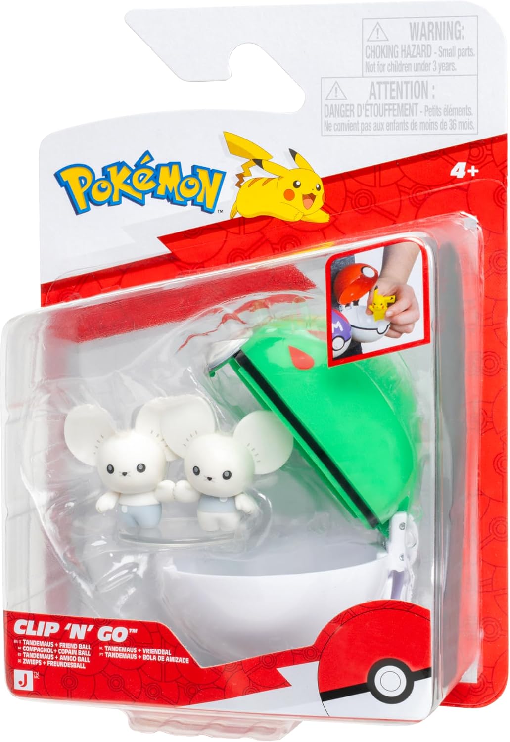 Pokemon Clip N Go Tandemaus & Friend Ball