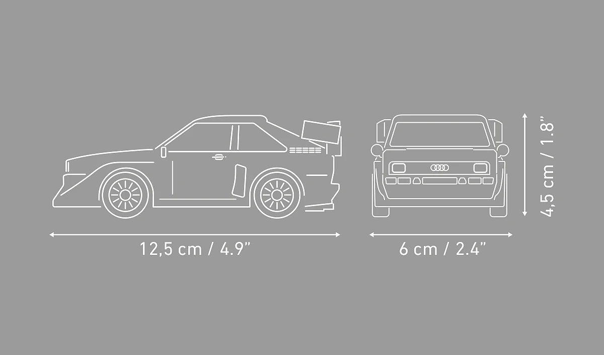 Cobi 24667 Audi Sport Quattro S1 E2 Scale Set