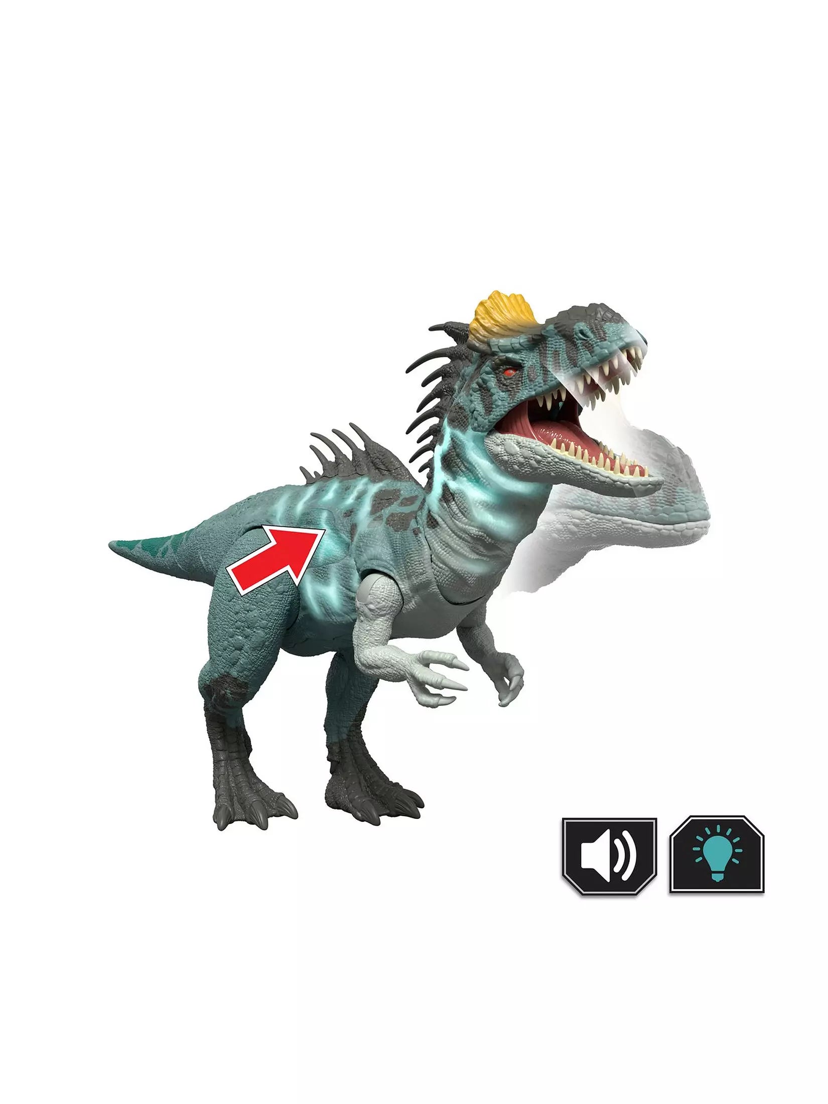 Jurassic World Wild Roar Cryolophosaurus Dinosaur Action Figure