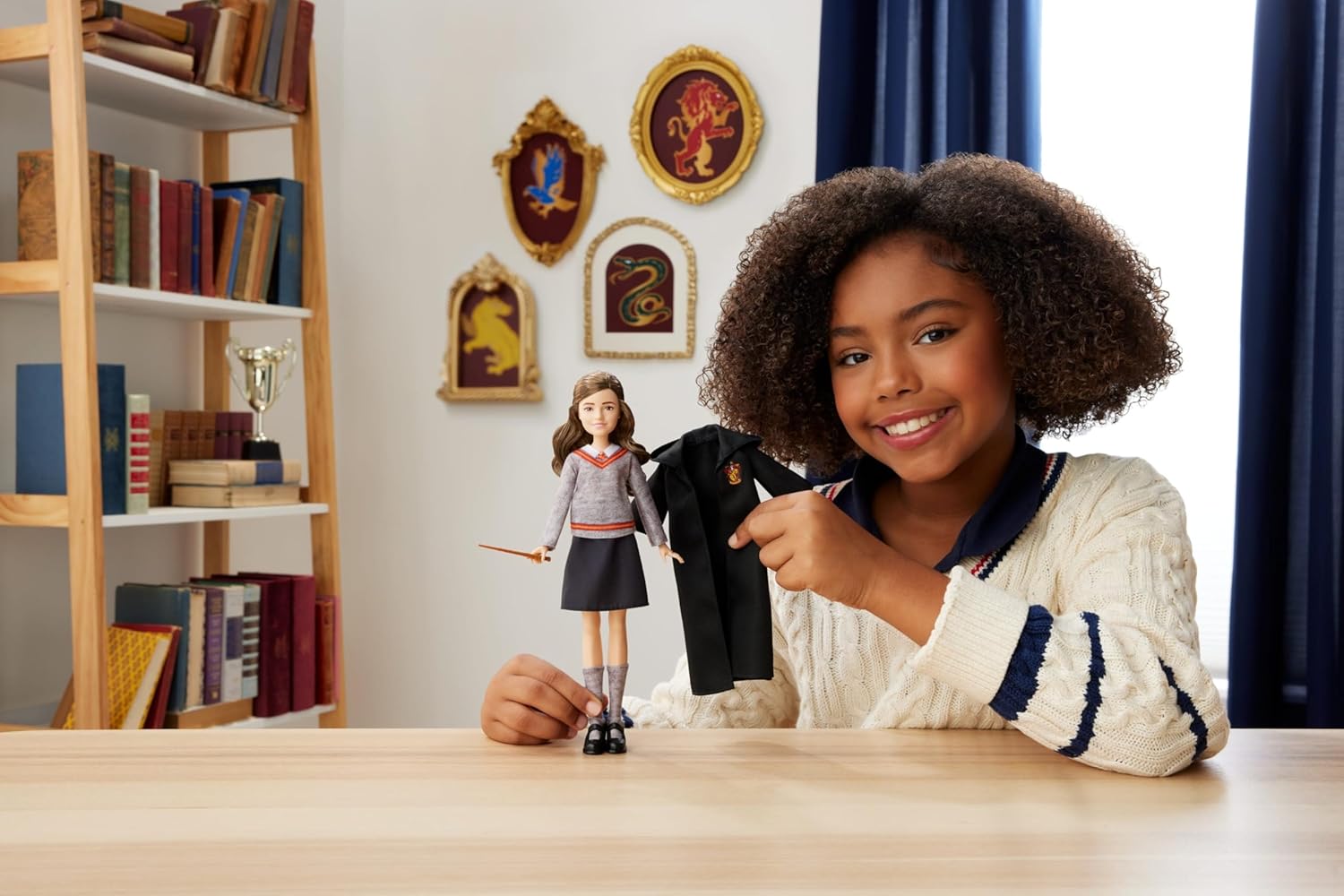 Hermoine Granger Fashion Doll with Removable Signature Hogwarts Uniform and Wand