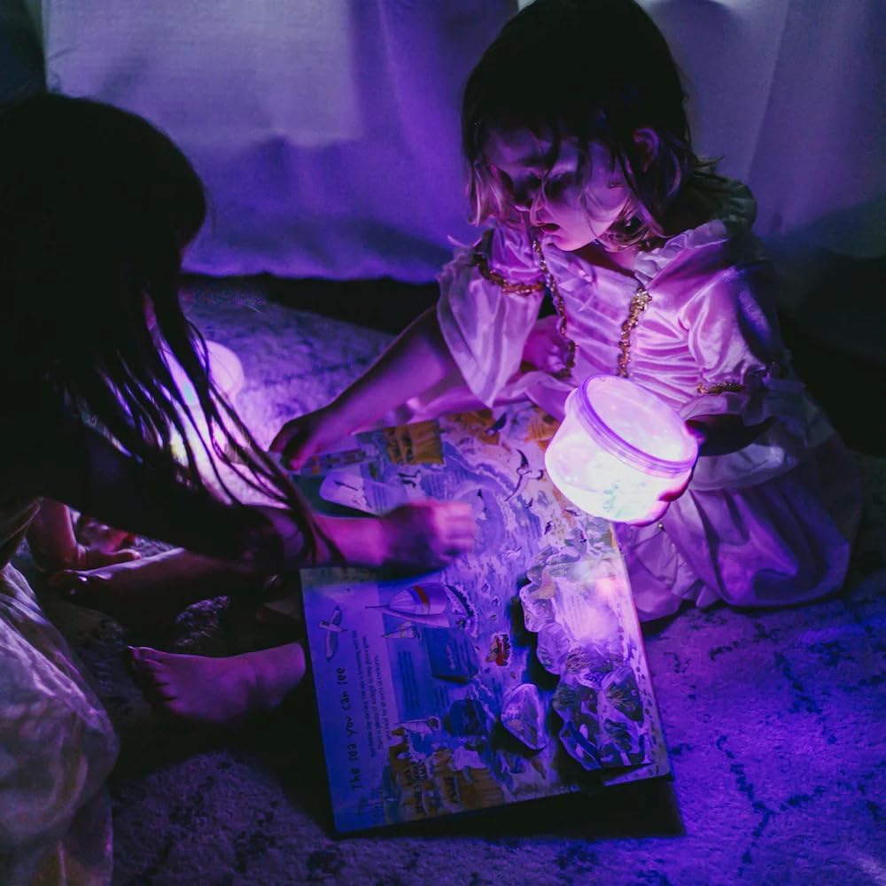 Glo Pals Light up Sensory Cubes - 4 Pack Purple -