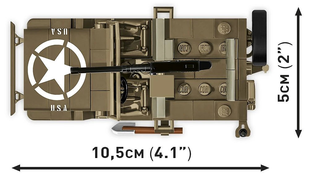 Cobi 3132 Willys MB Jeep & Trailer 1:35 Scale Set