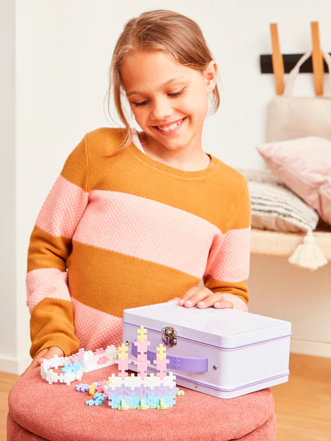Plus-Plus Purple Metal Suitcase - 600 pcs