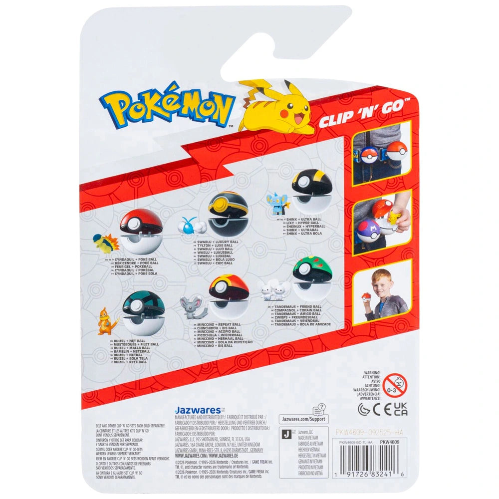Pokemon Clip N Go Buizel & Net Ball
