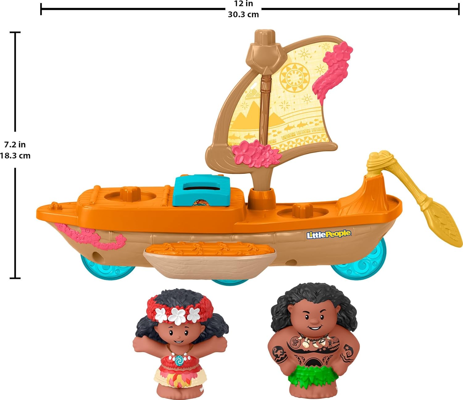 Disney Little People Moana & Mauis Canoe