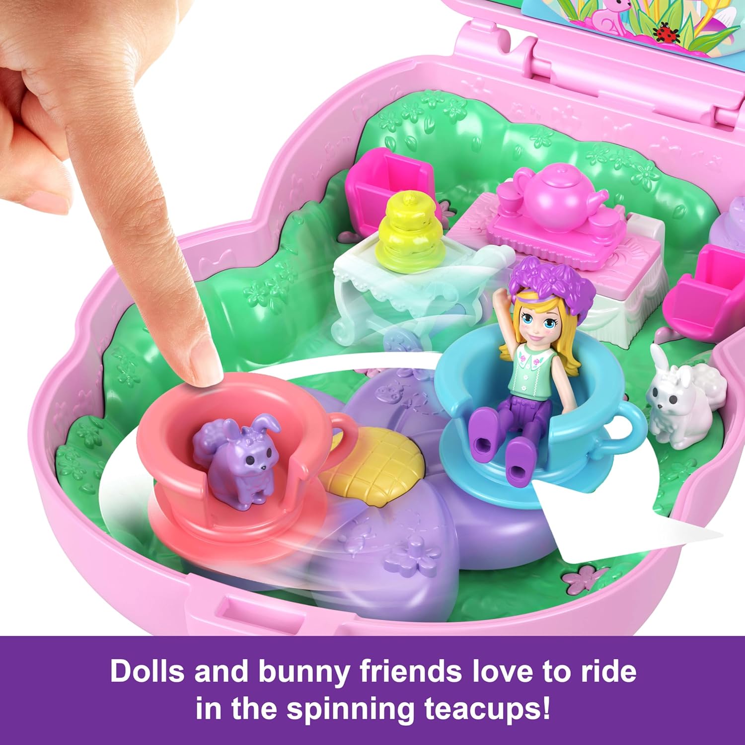 Polly Pocket Tea Party Bunny Compact Playset