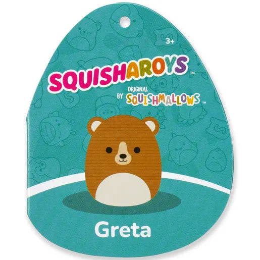 Squishmallows Squisharoys 18cm Greta The Grizzly