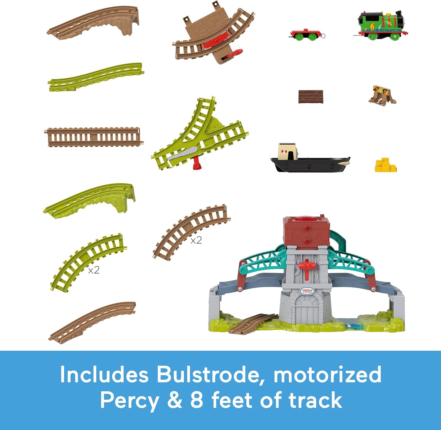 Thomas & Friends Talking Bulstrode & Which-Way Bridge Train Playset