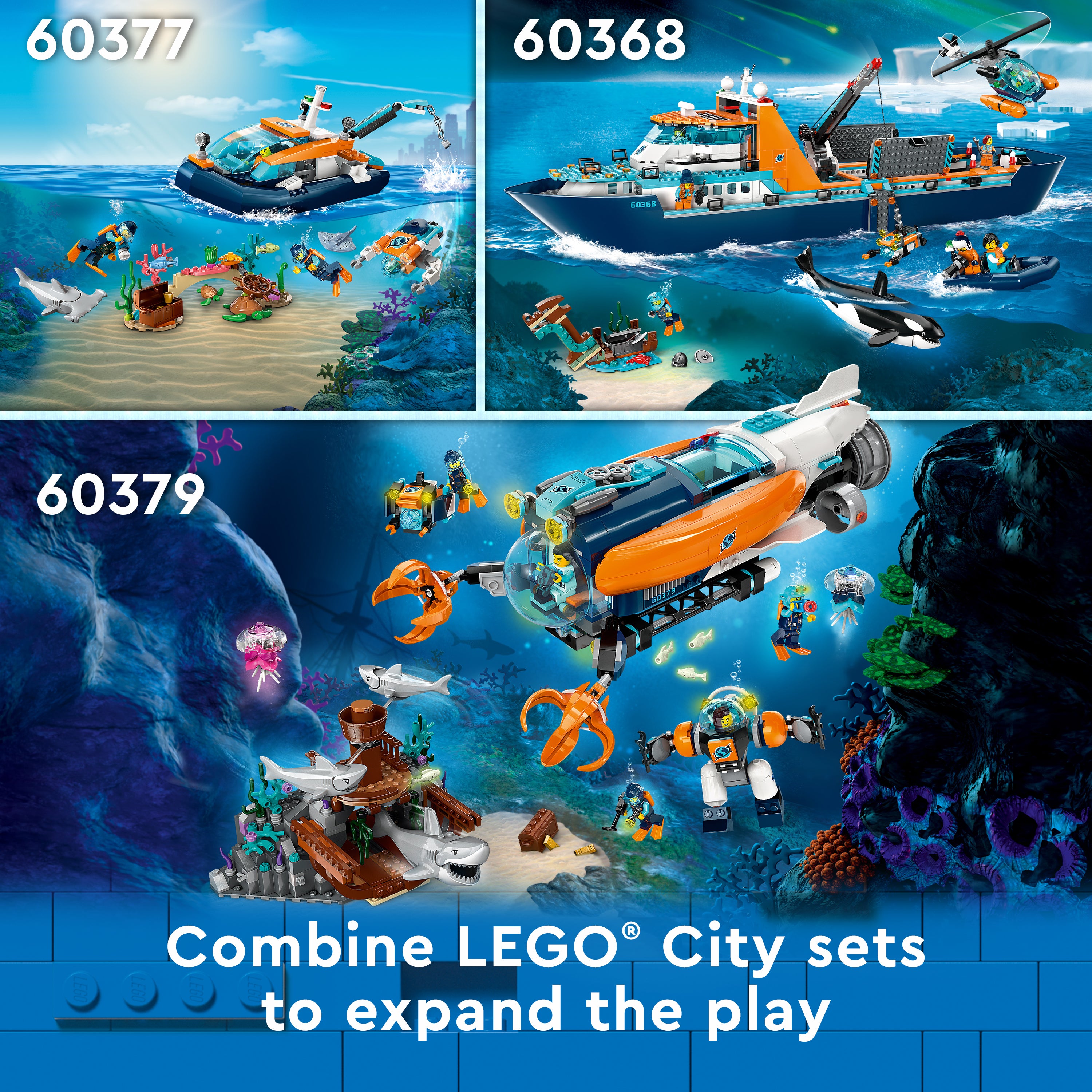 Lego 60377 Explorer Diving Boat