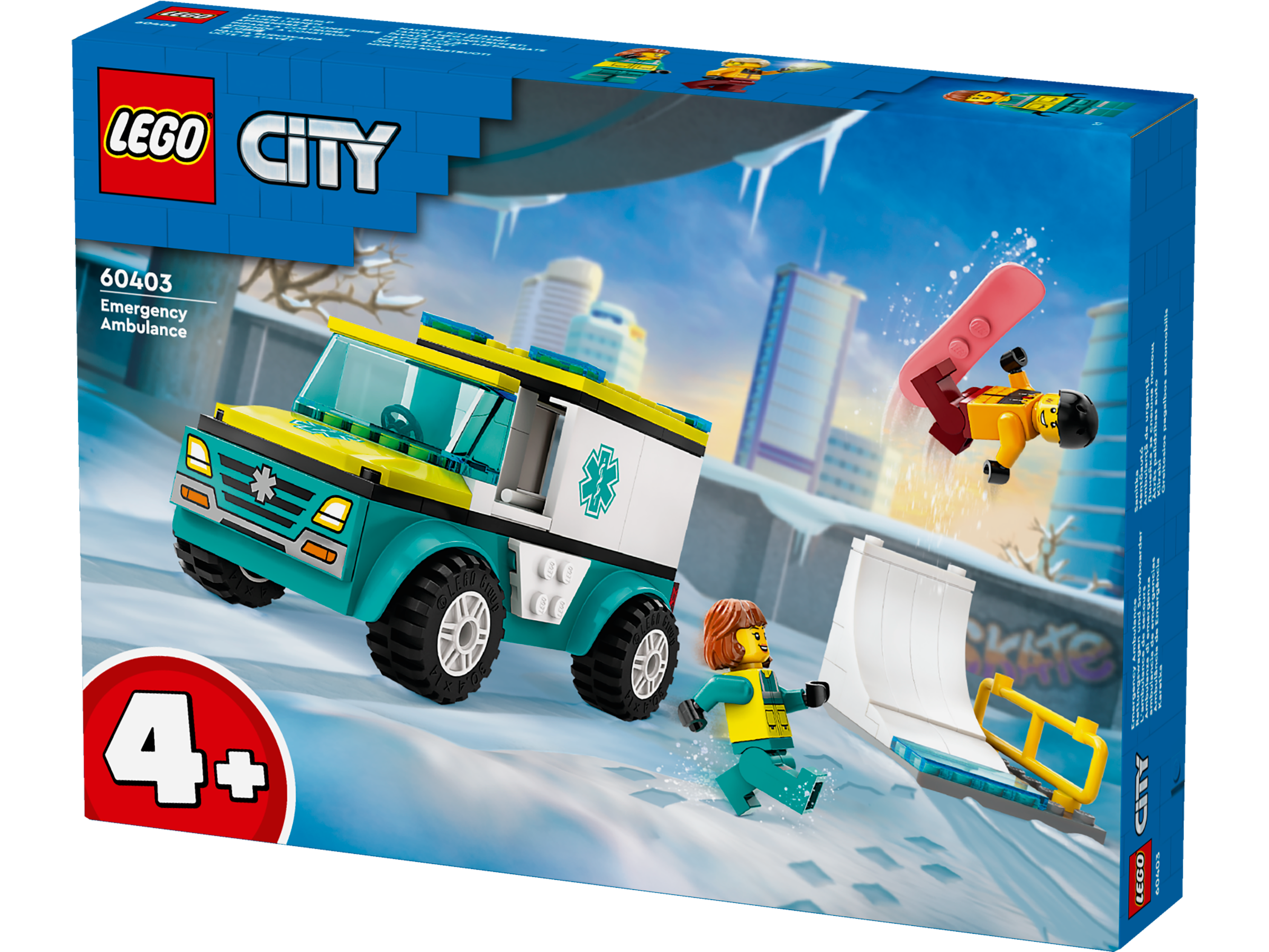 Lego 60403 Emergency Ambulance and Snowboarder