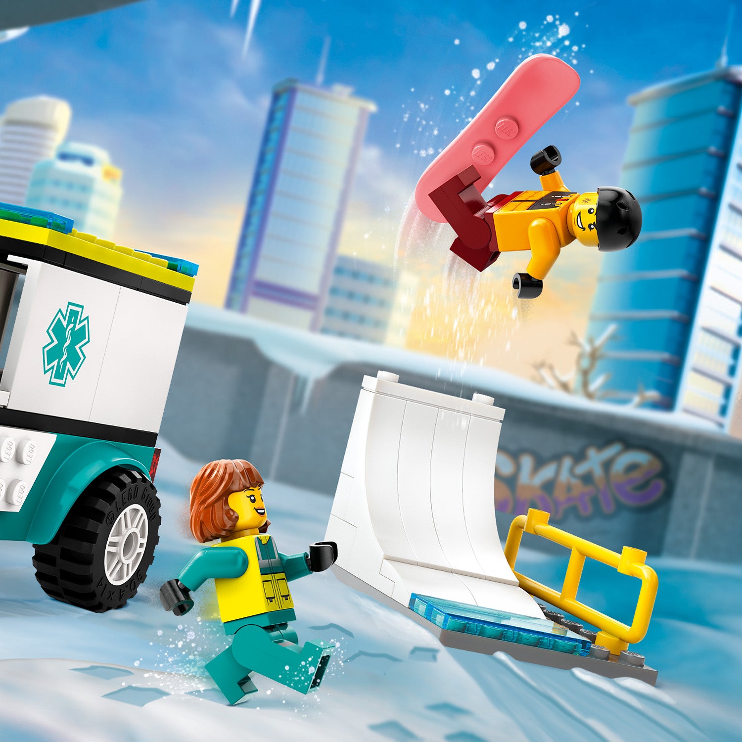 Lego 60403 Emergency Ambulance and Snowboarder