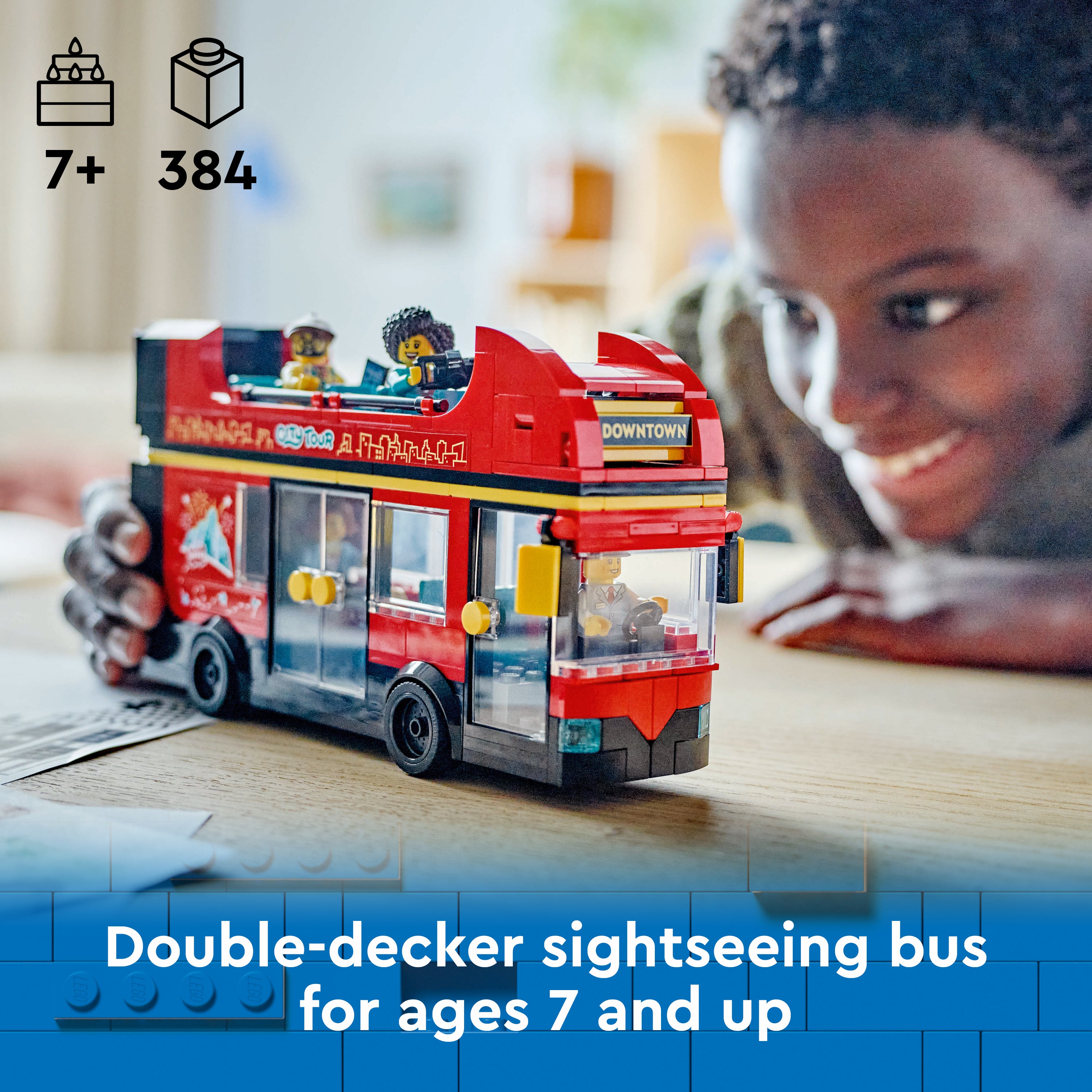 Lego 60407 Red Double-Decker Sightseeing Bus