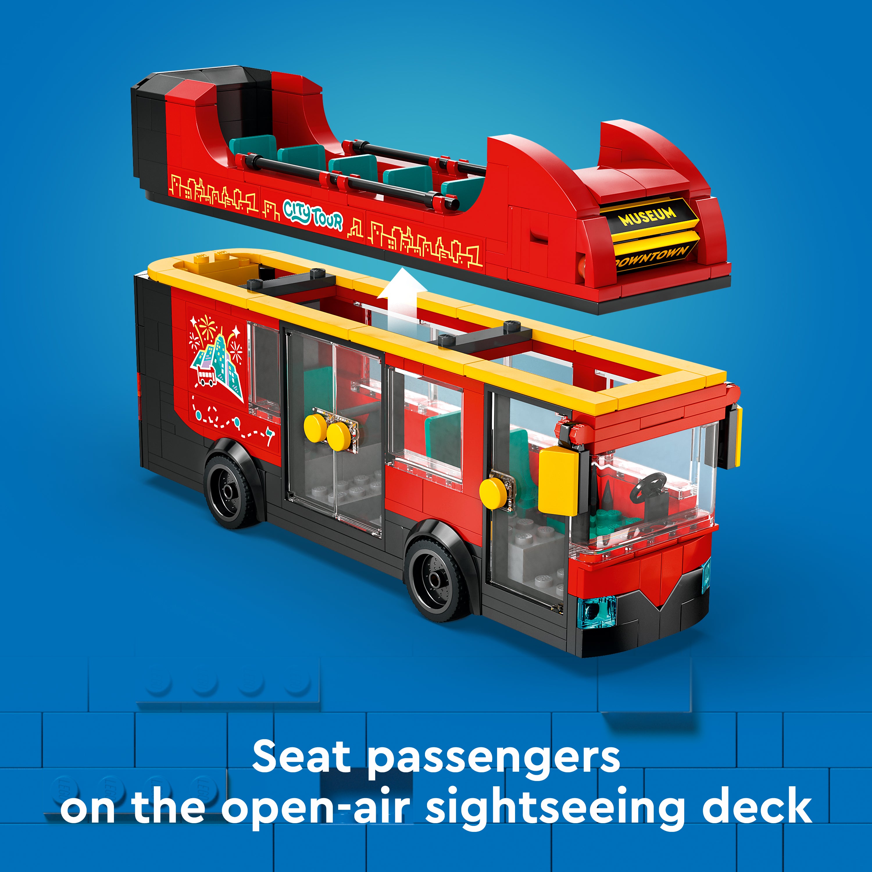 Lego 60407 Red Double-Decker Sightseeing Bus