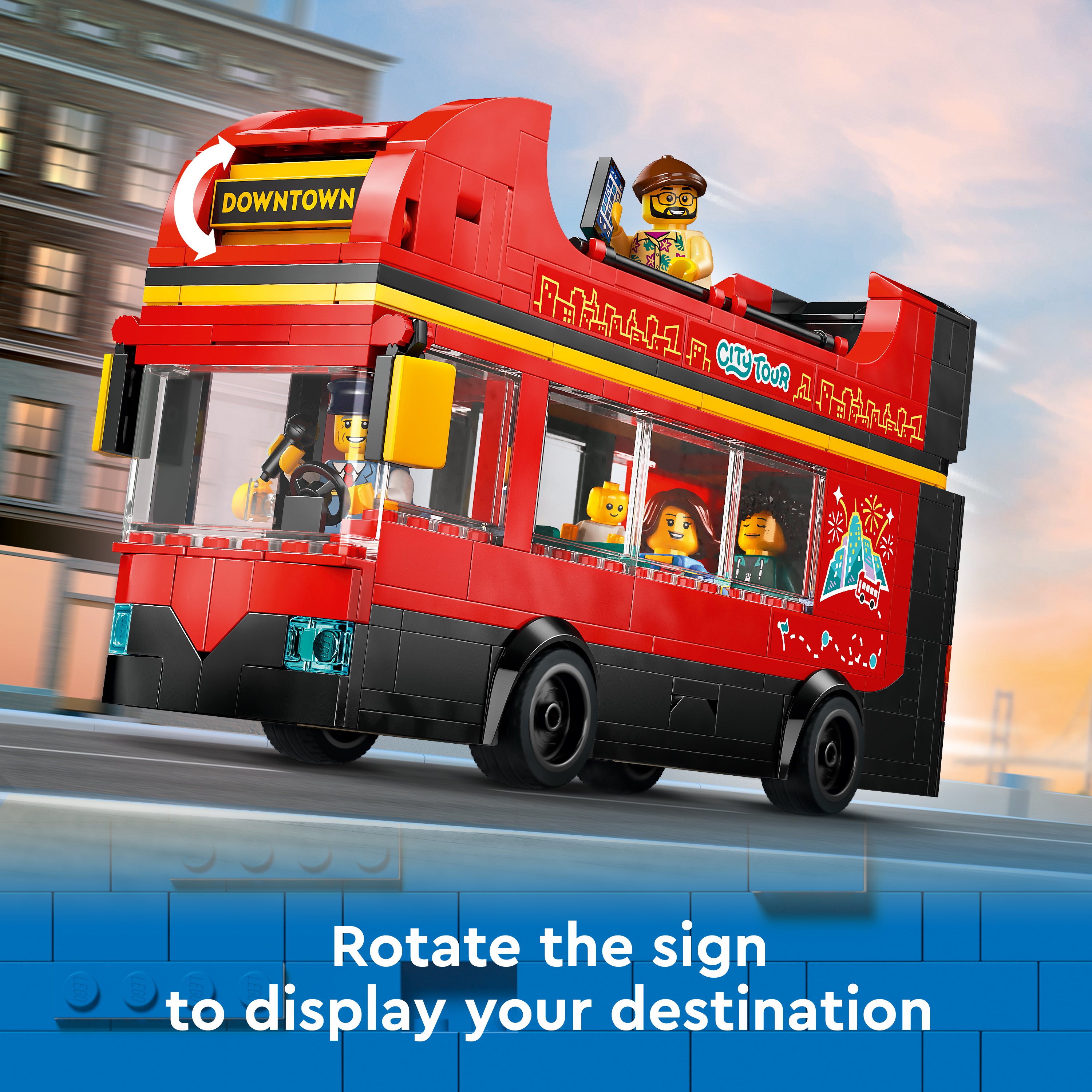 Lego 60407 Red Double-Decker Sightseeing Bus