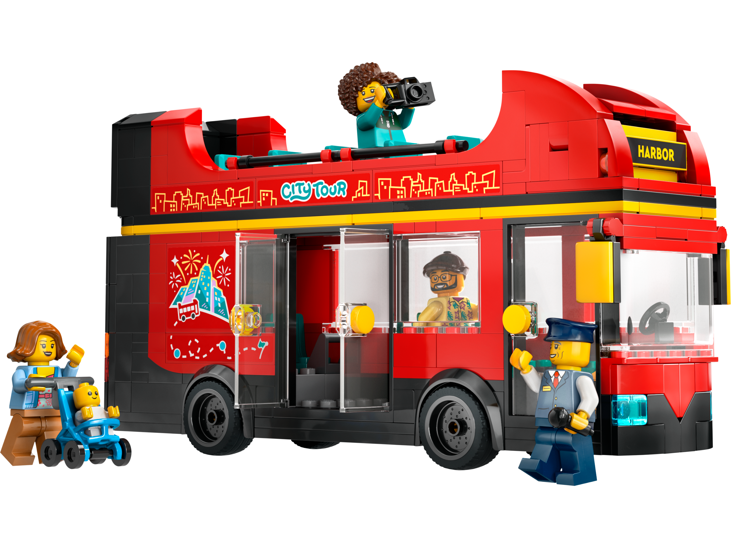 Lego 60407 Red Double-Decker Sightseeing Bus