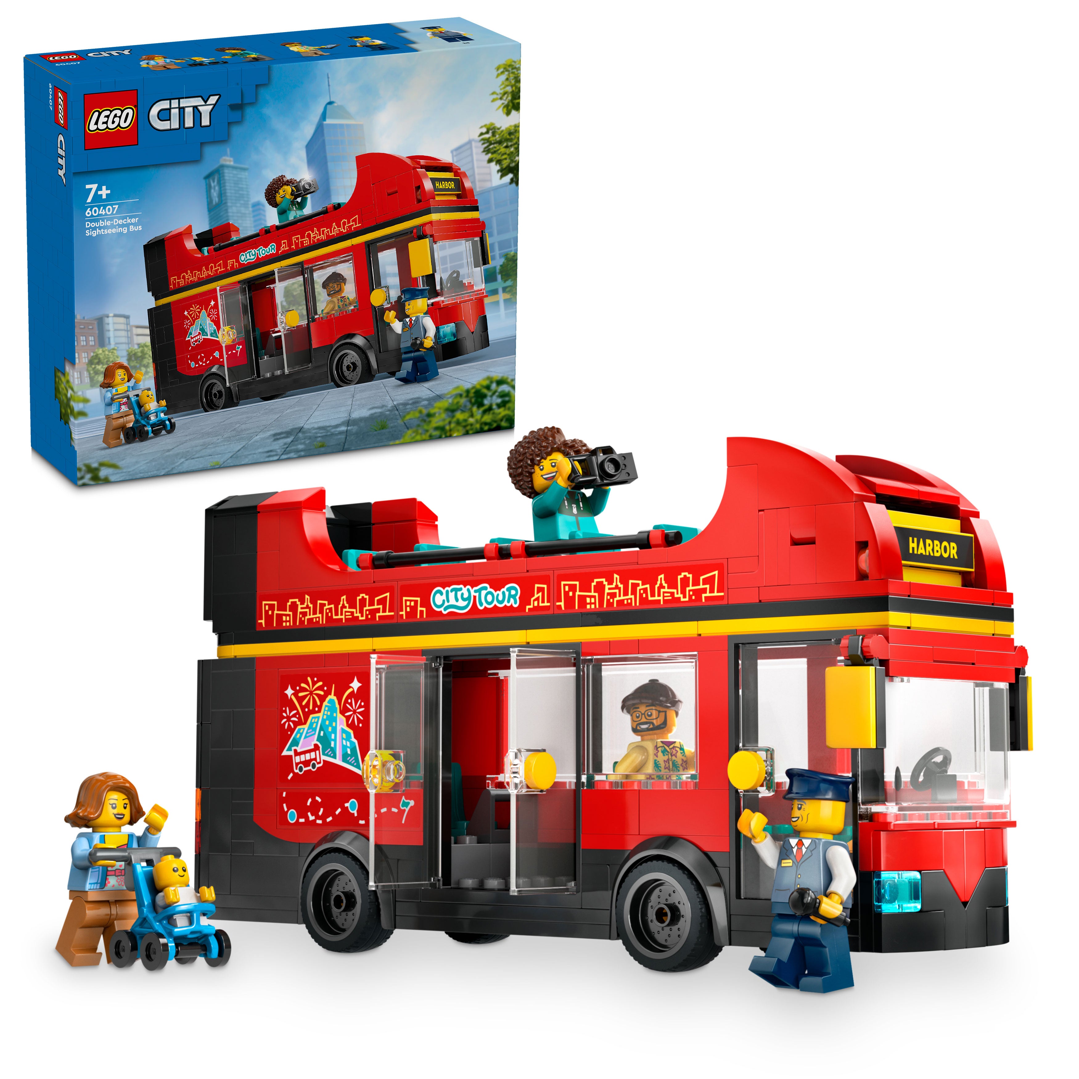 Lego 60407 Red Double-Decker Sightseeing Bus