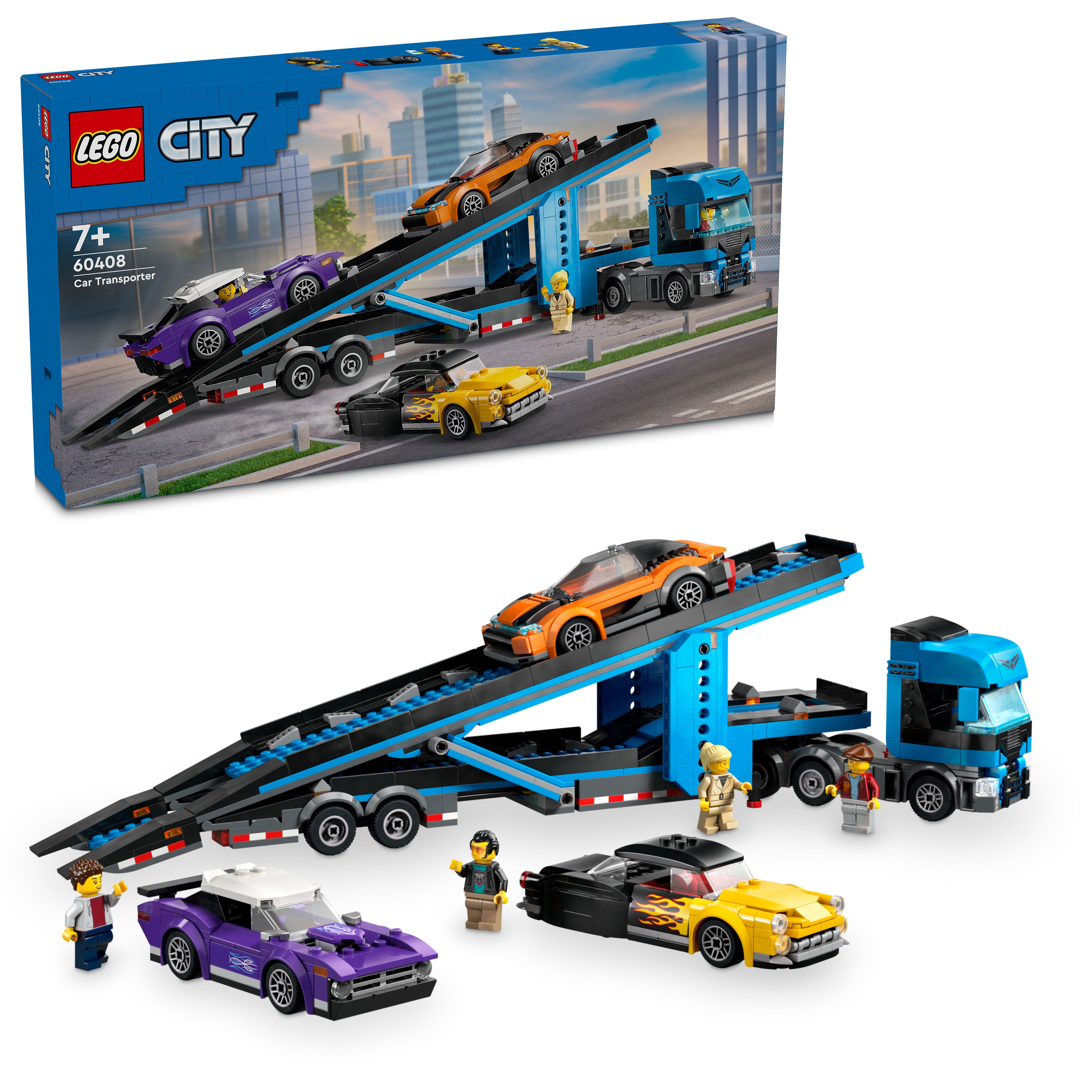 Lego 60408 Car Transporter Truck with Cars