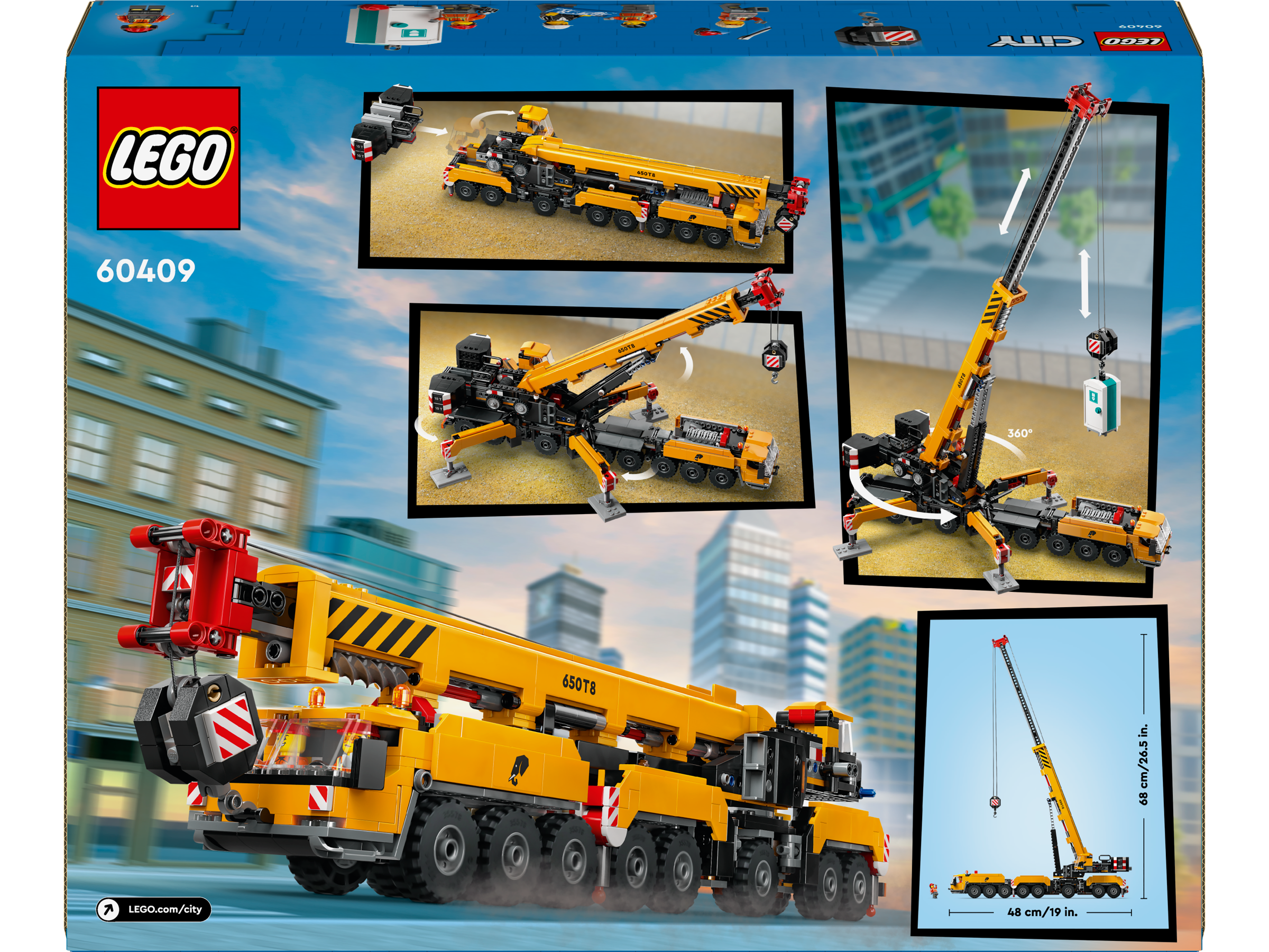 Lego 60409 Yellow Mobile Construction Crane