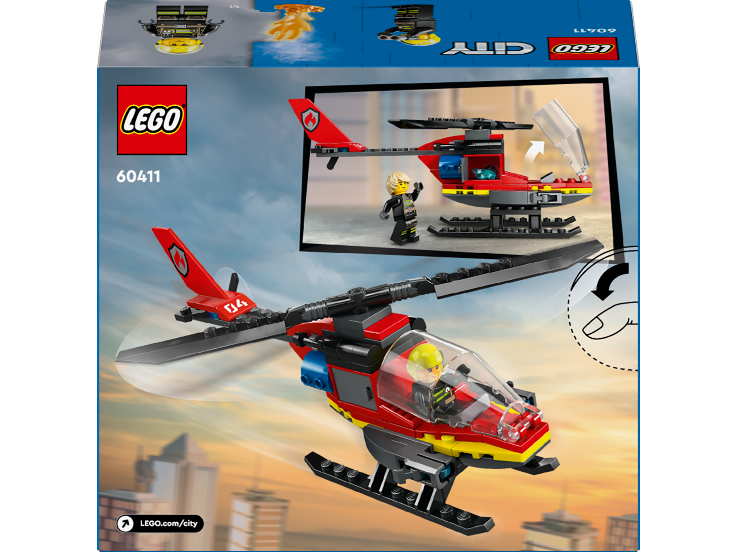 Lego 60411 Fire Rescue Helicopter