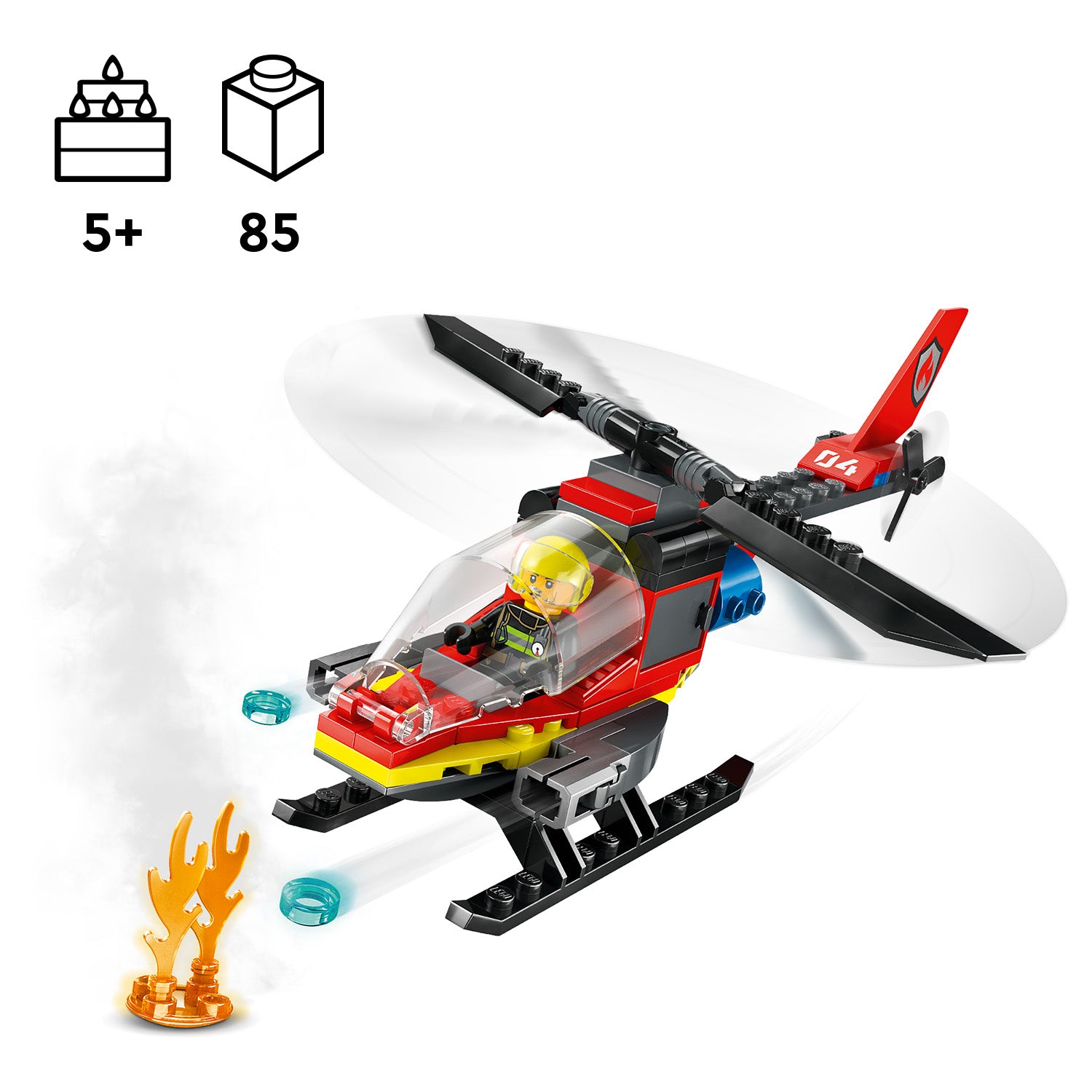 Lego 60411 Fire Rescue Helicopter