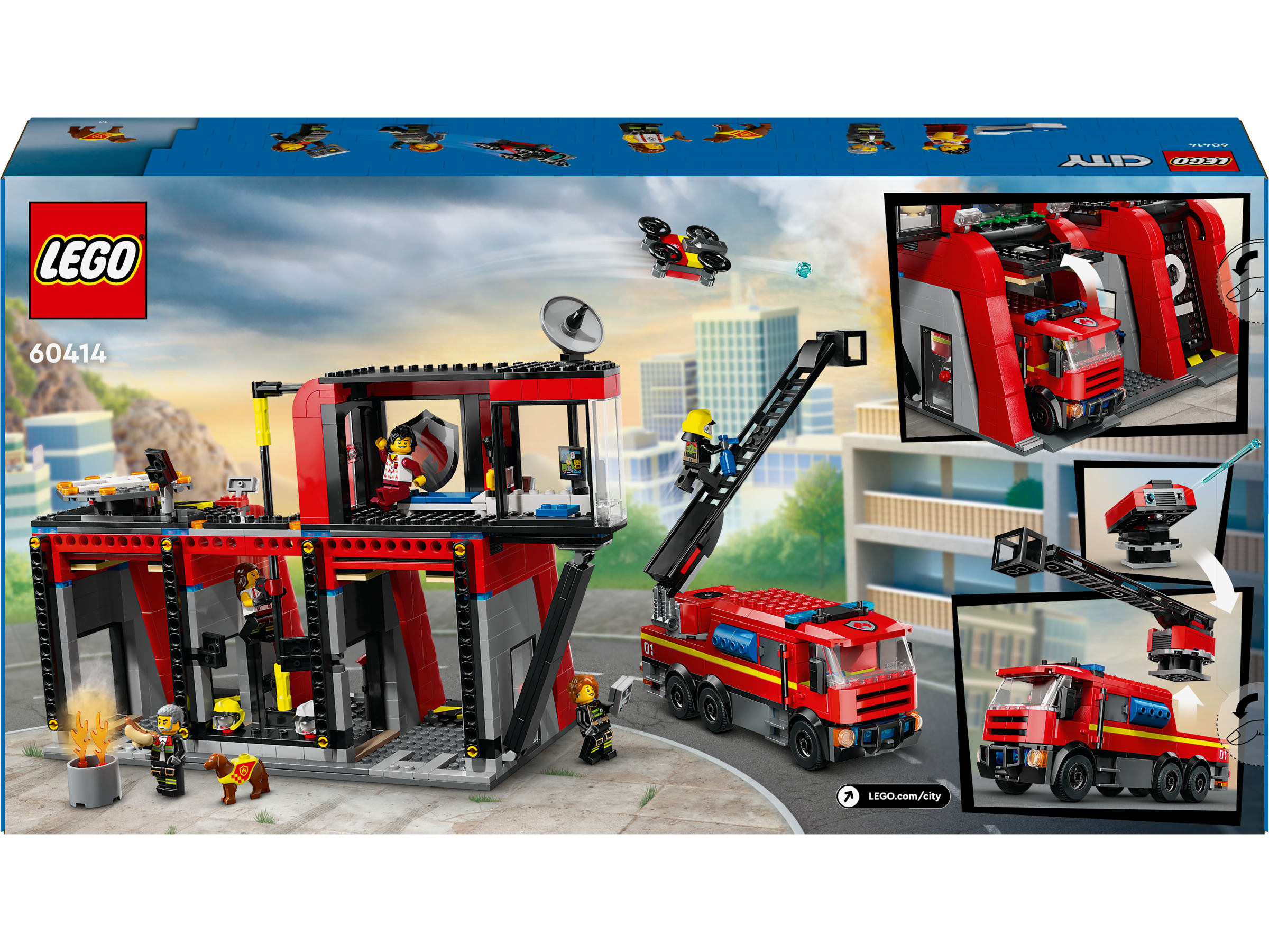 Lego 60414 Fire Station with Fire Truck