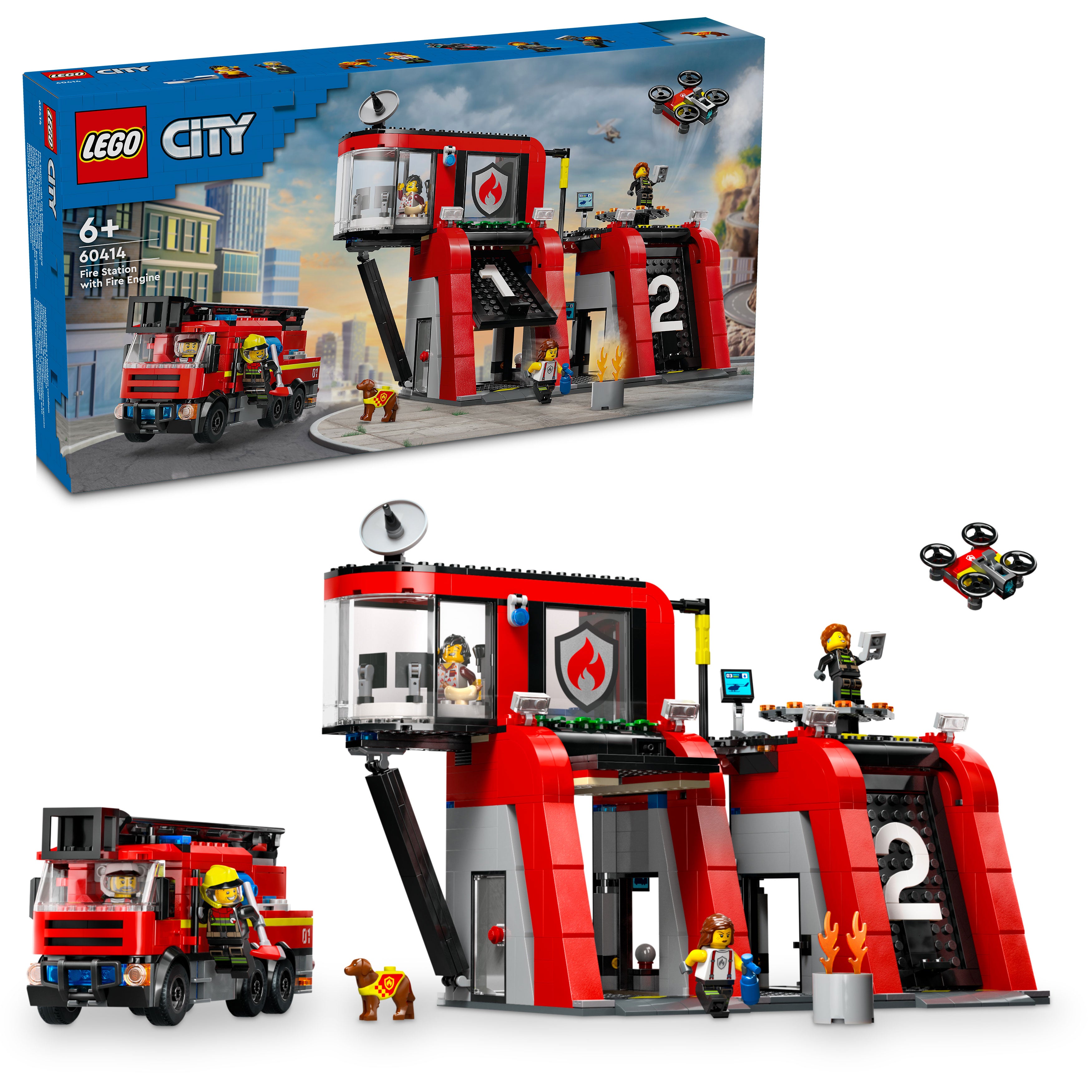 Lego 60414 Fire Station with Fire Truck