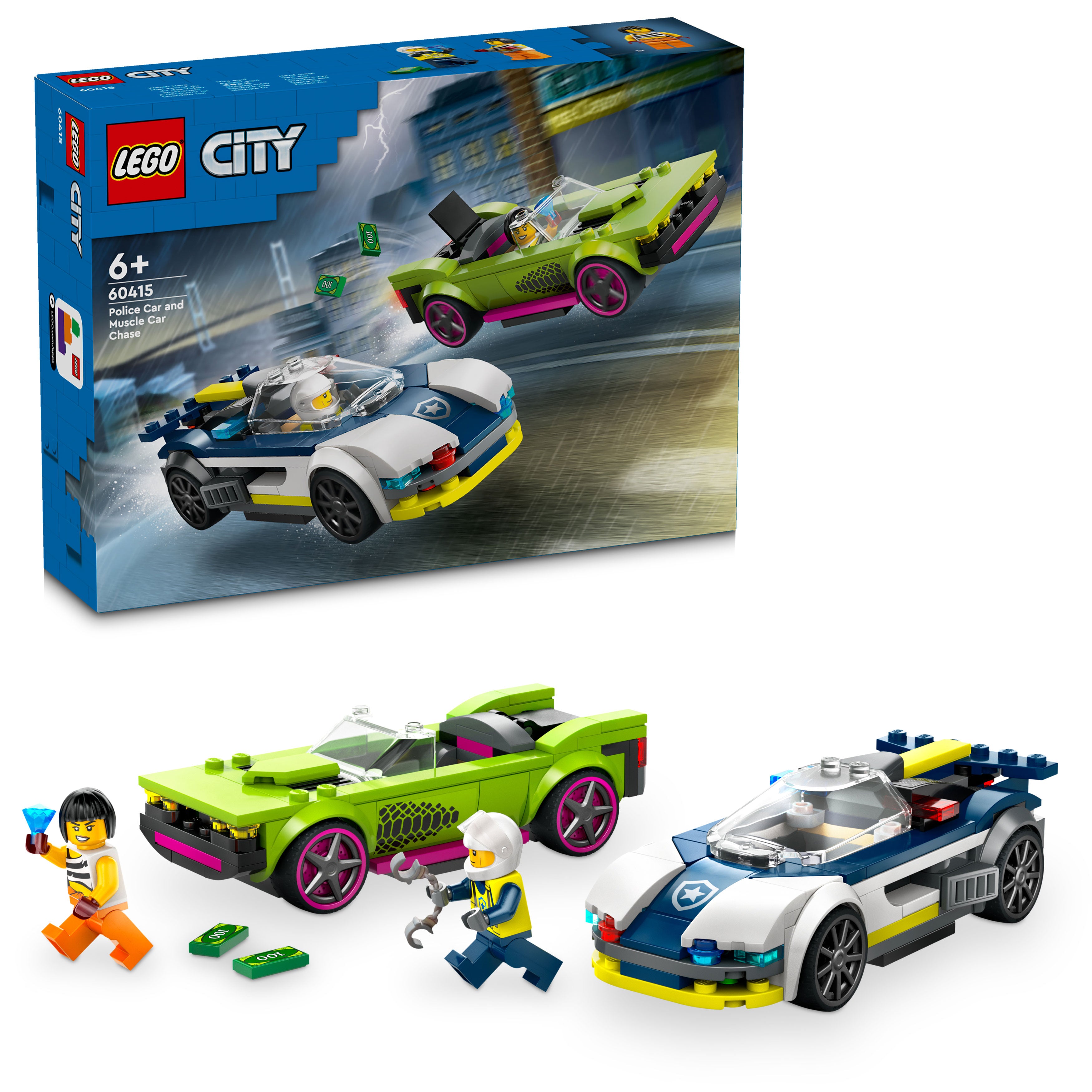 Lego 60415 Police Car and Muscle Car