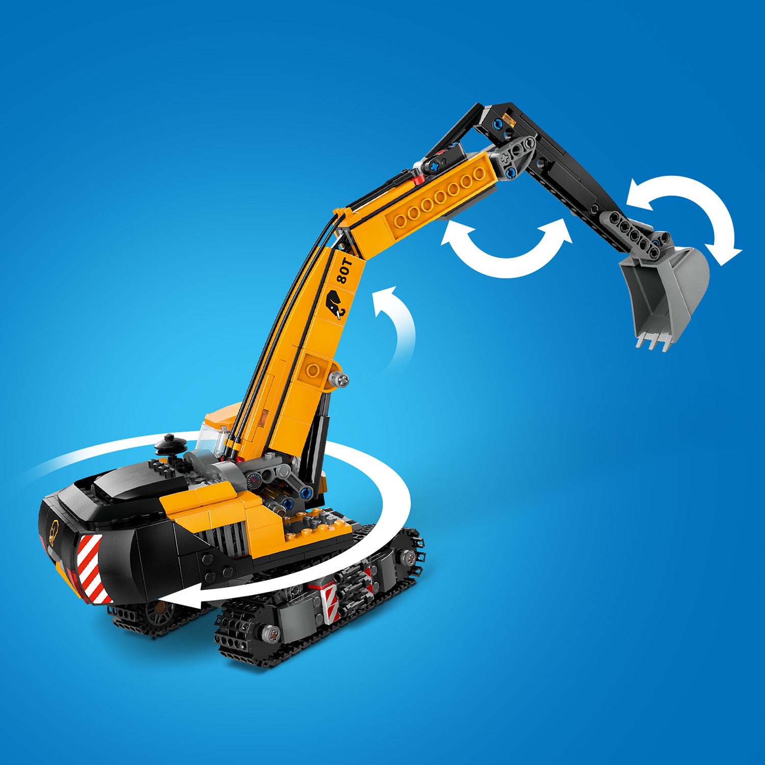 Lego 60420 Yellow Construction Excavator