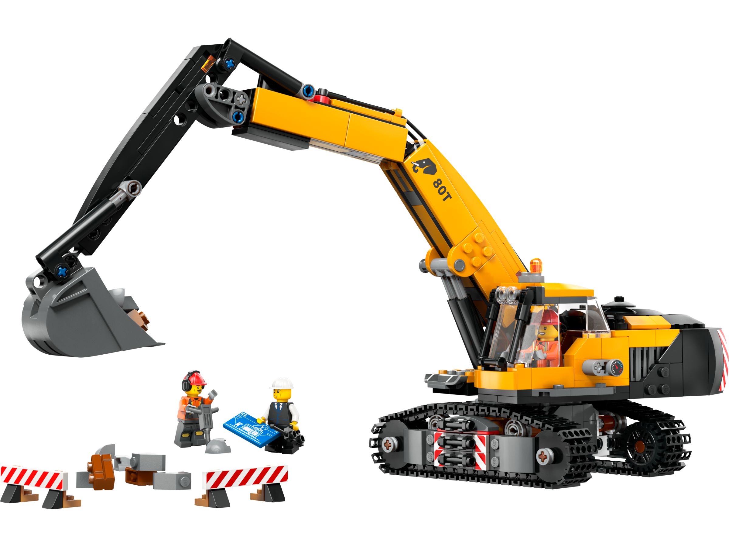 Lego 60420 Yellow Construction Excavator