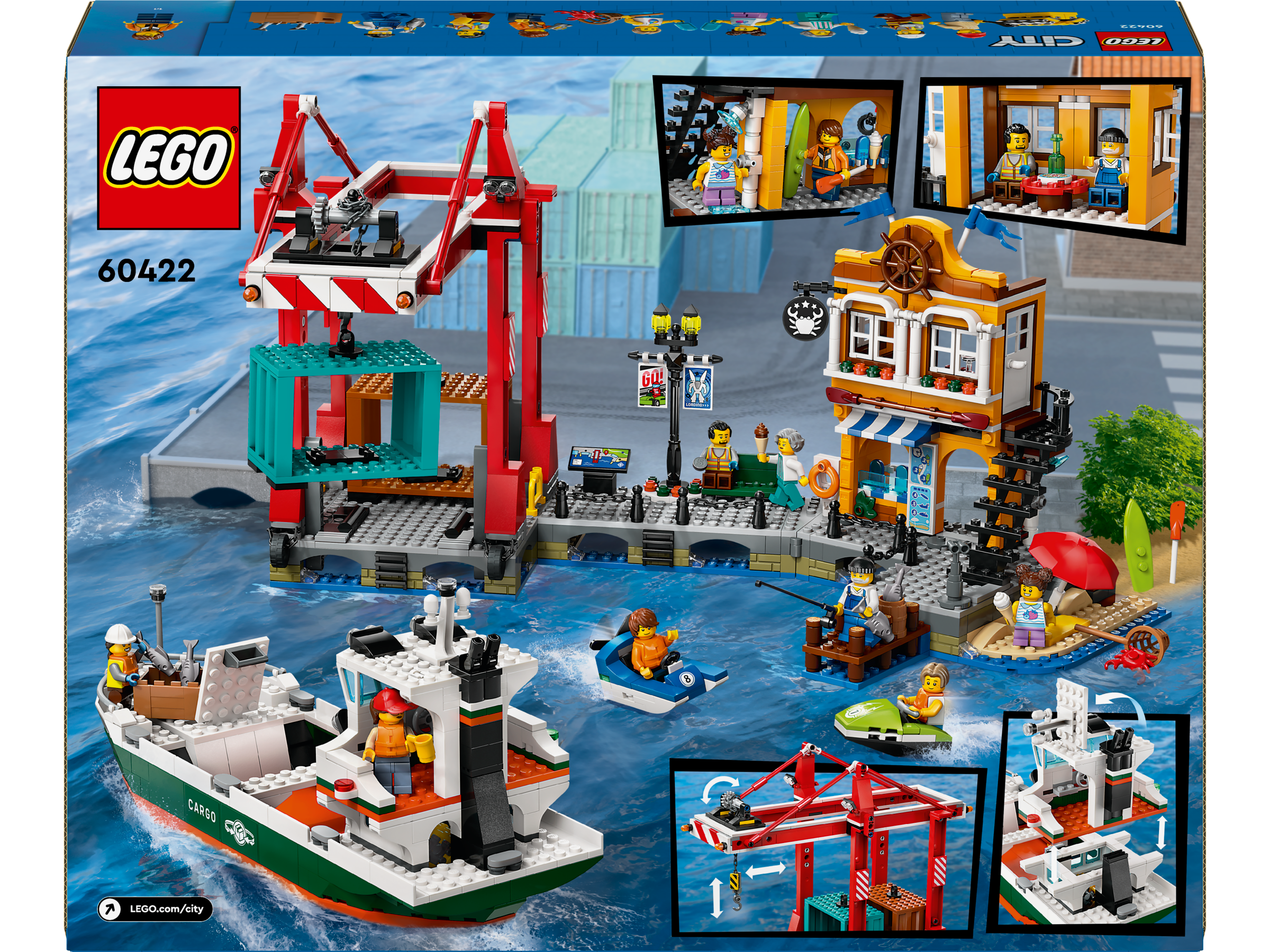 Lego 60422 Seaside Harbor with Cargo Ship