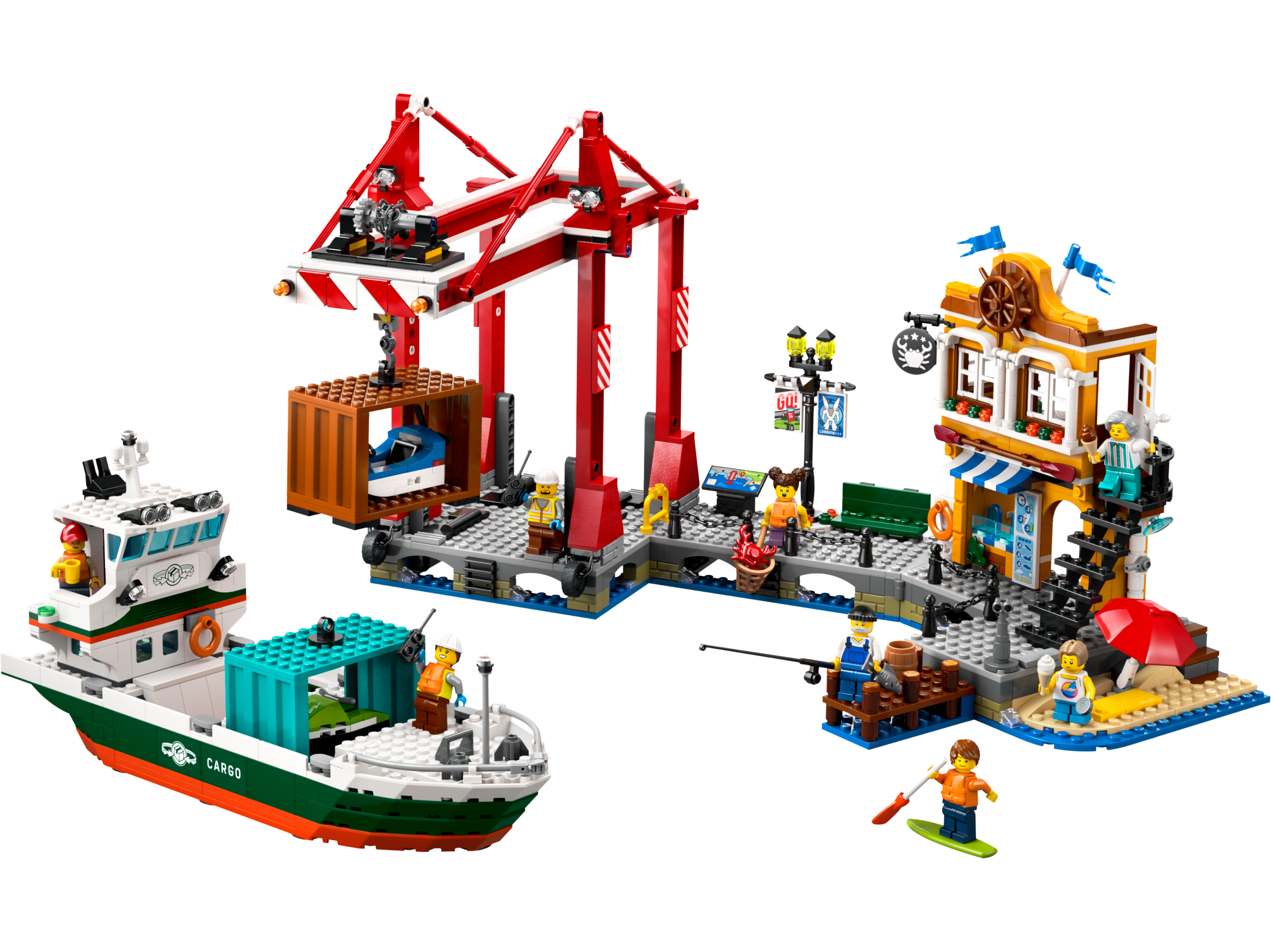 Lego 60422 Seaside Harbor with Cargo Ship