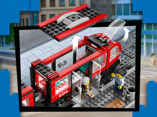 Lego 60423 Downtown Streetcar and Station