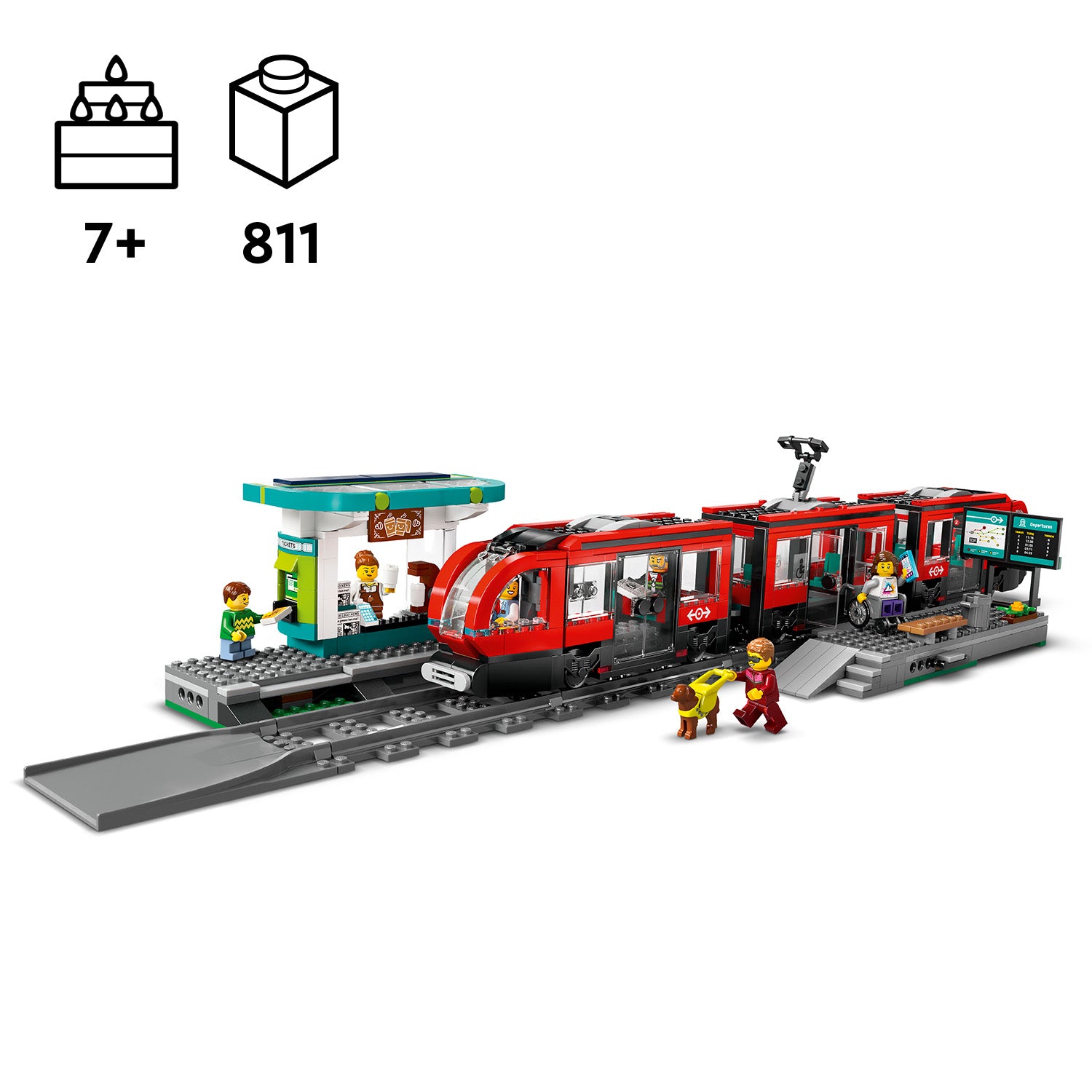 Lego 60423 Downtown Streetcar and Station