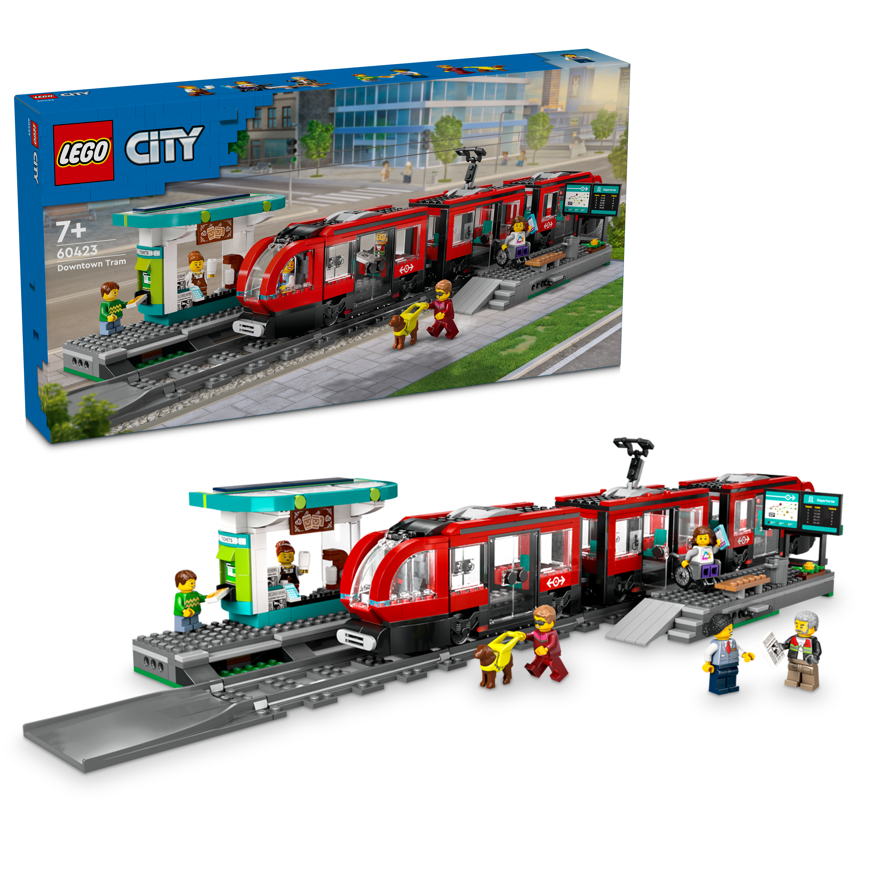 Lego 60423 Downtown Streetcar and Station