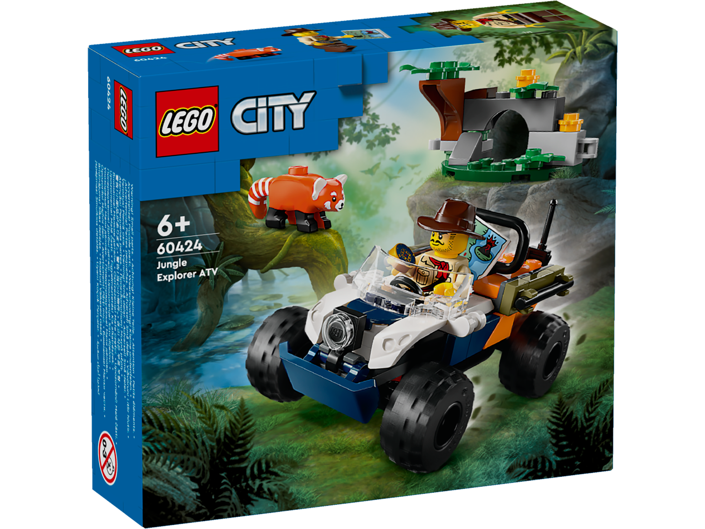 Lego 60424 Jungle Explorer ATV Red Panda Mission with "Johnny Thunder" Mini-Figure