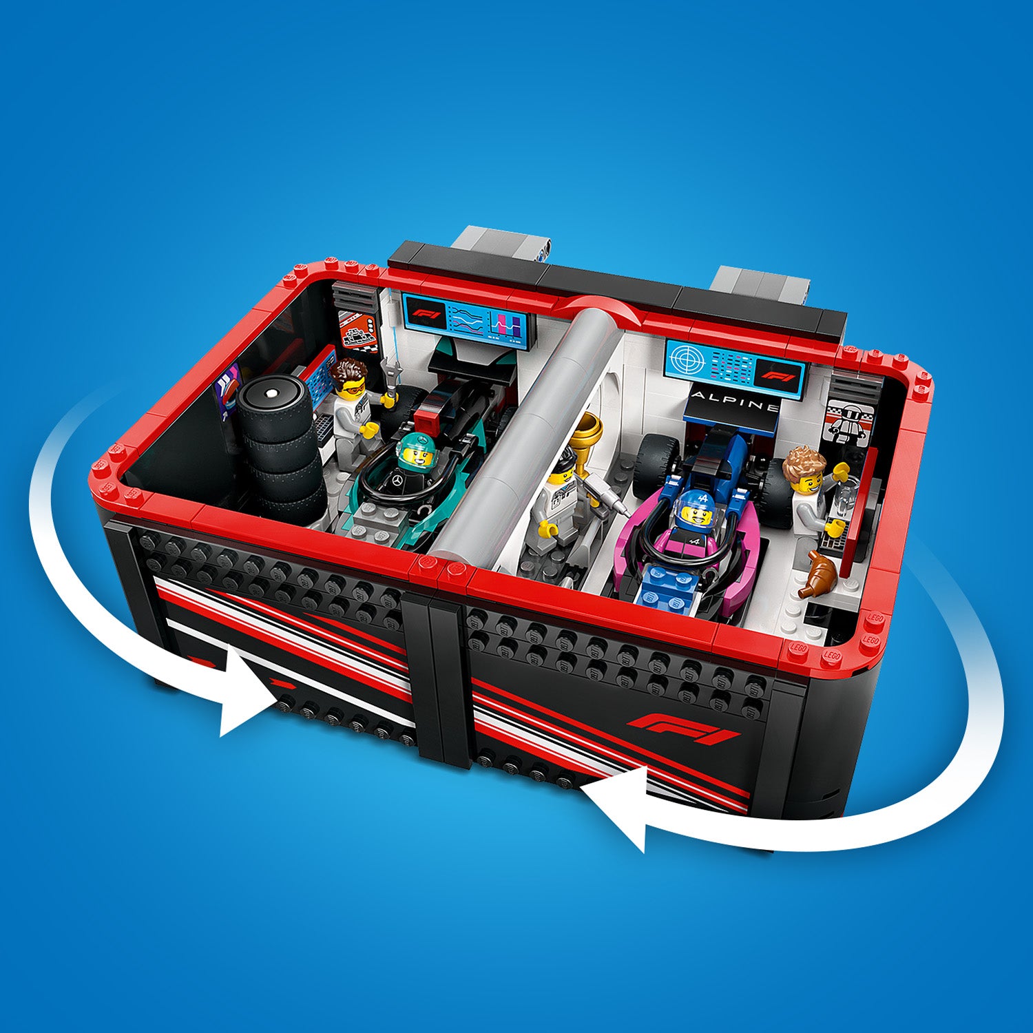 LEGO City 60444 F1® Garage & Mercedes-AMG & Alpine Cars