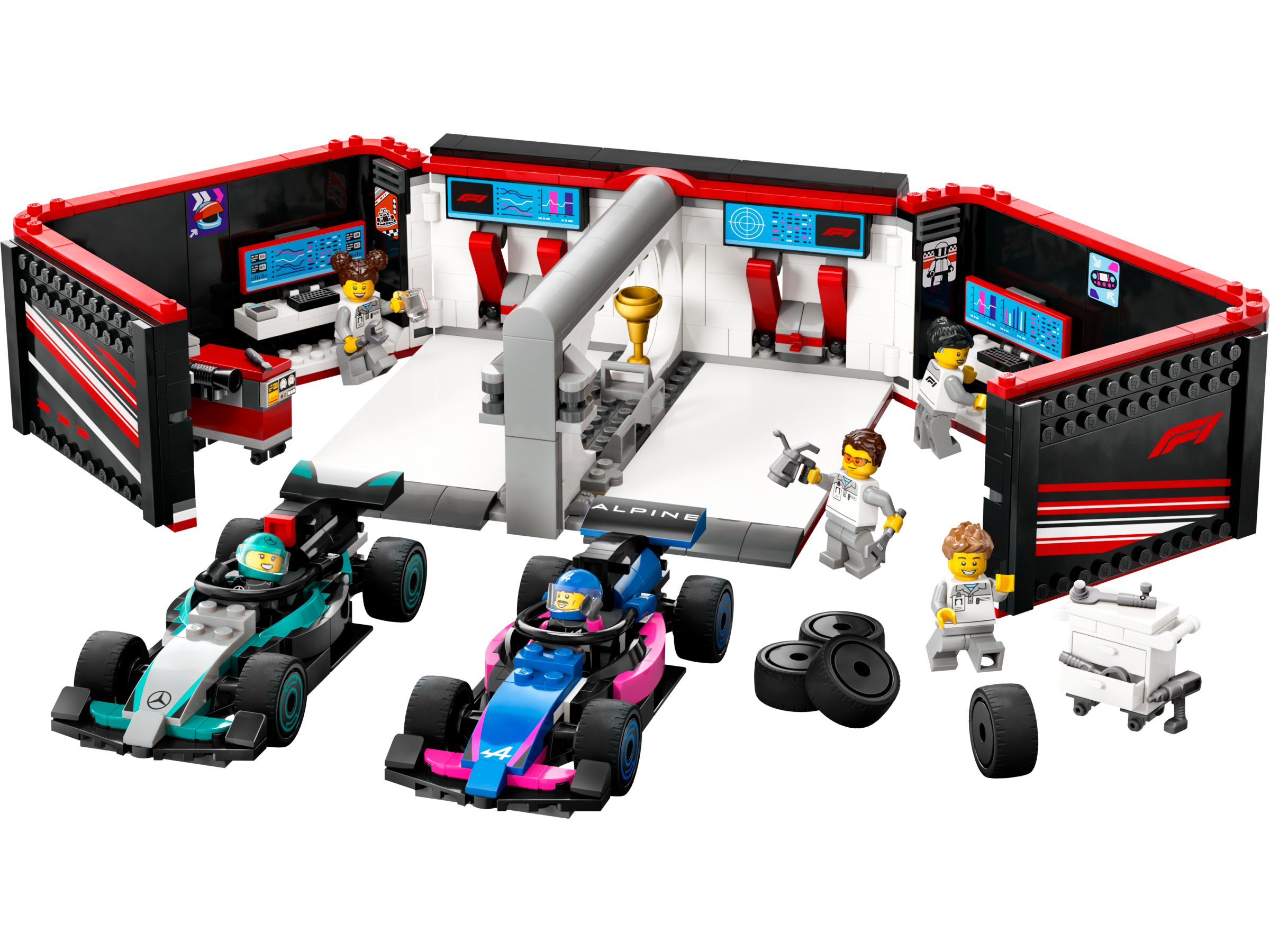 LEGO City 60444 F1® Garage & Mercedes-AMG & Alpine Cars