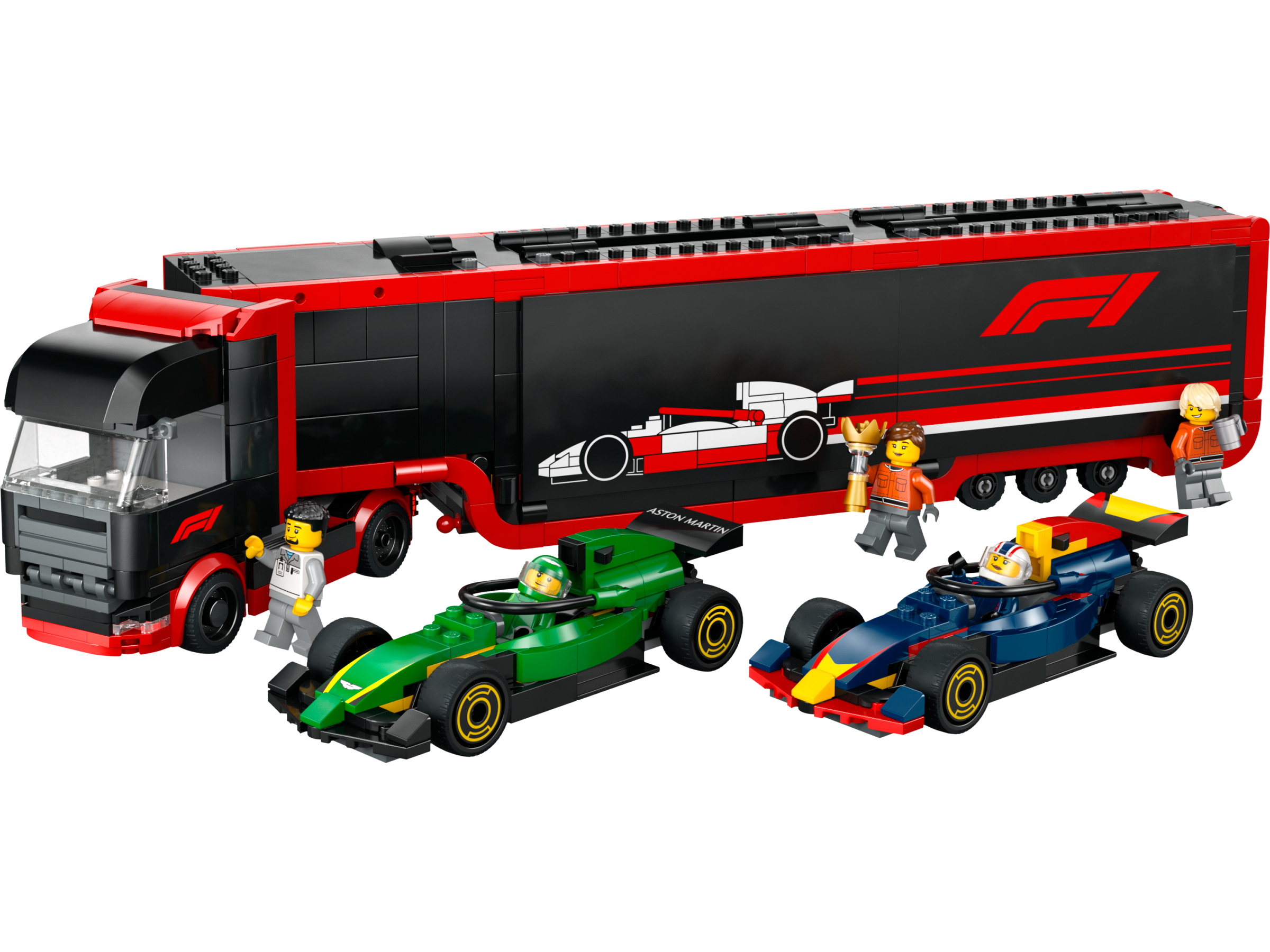 LEGO City 60445 F1® Truck with RB20 & AMR24 F1® Car