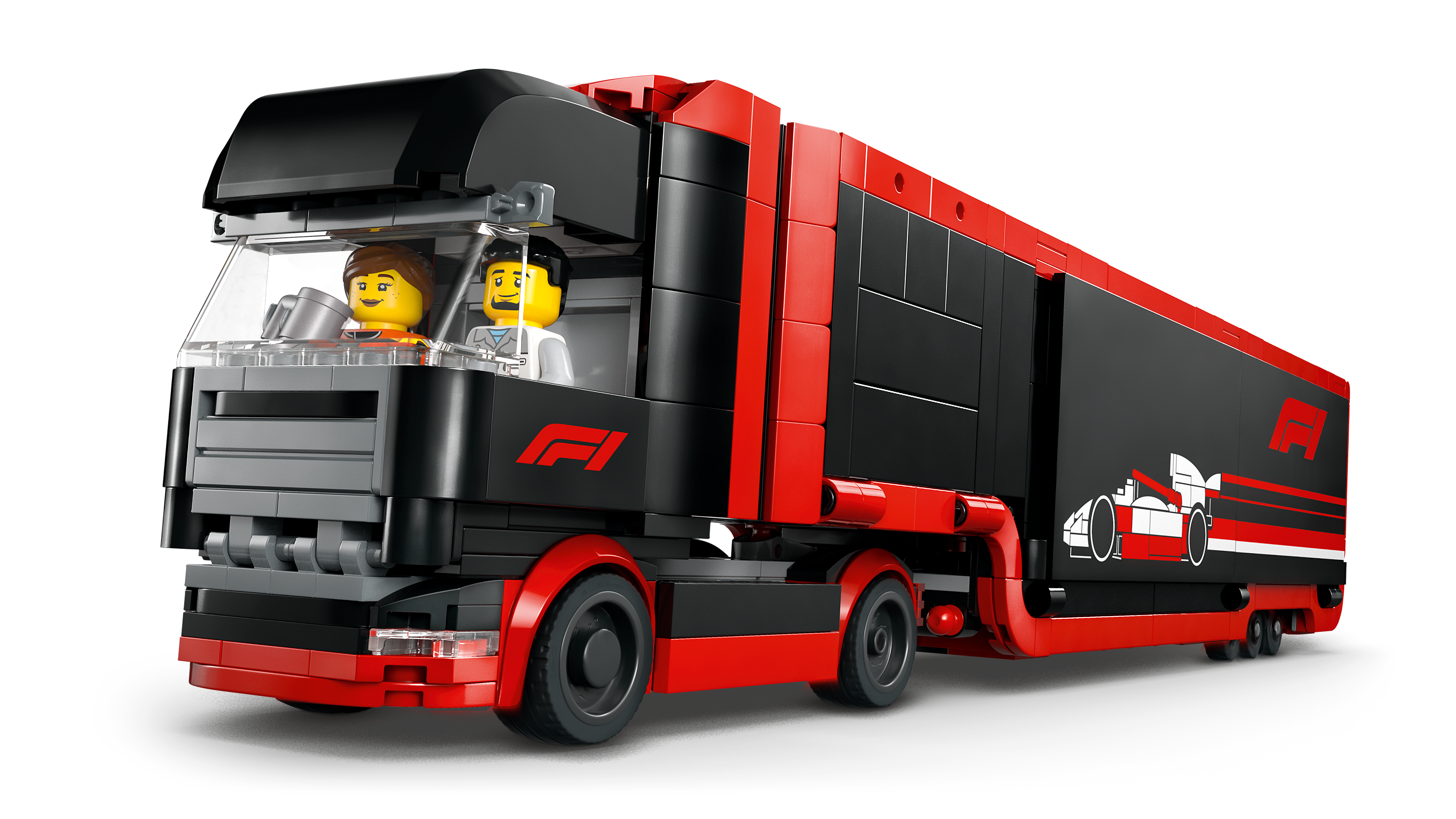 LEGO City 60445 F1® Truck with RB20 & AMR24 F1® Car