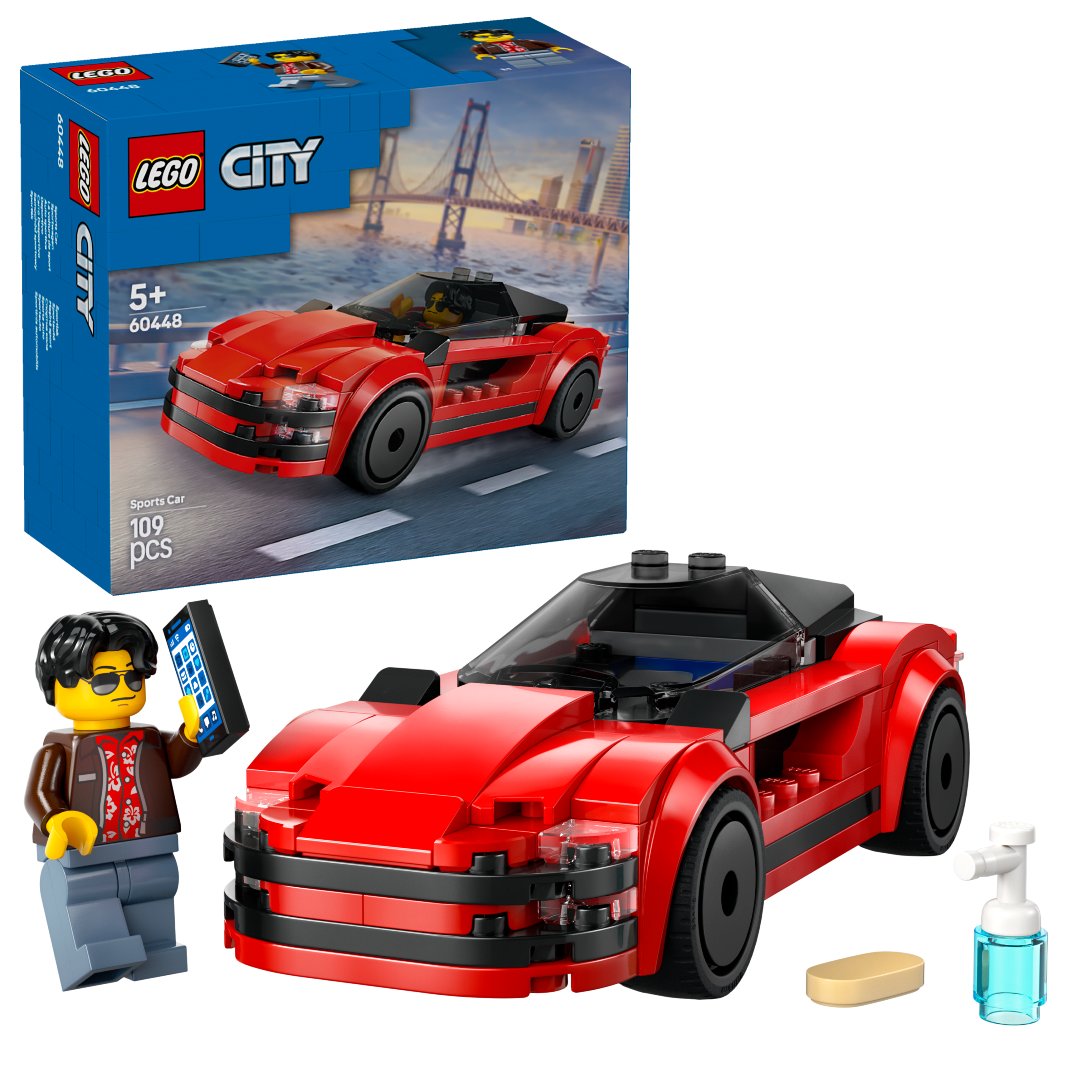 LEGO City 60448 Red Sports Car