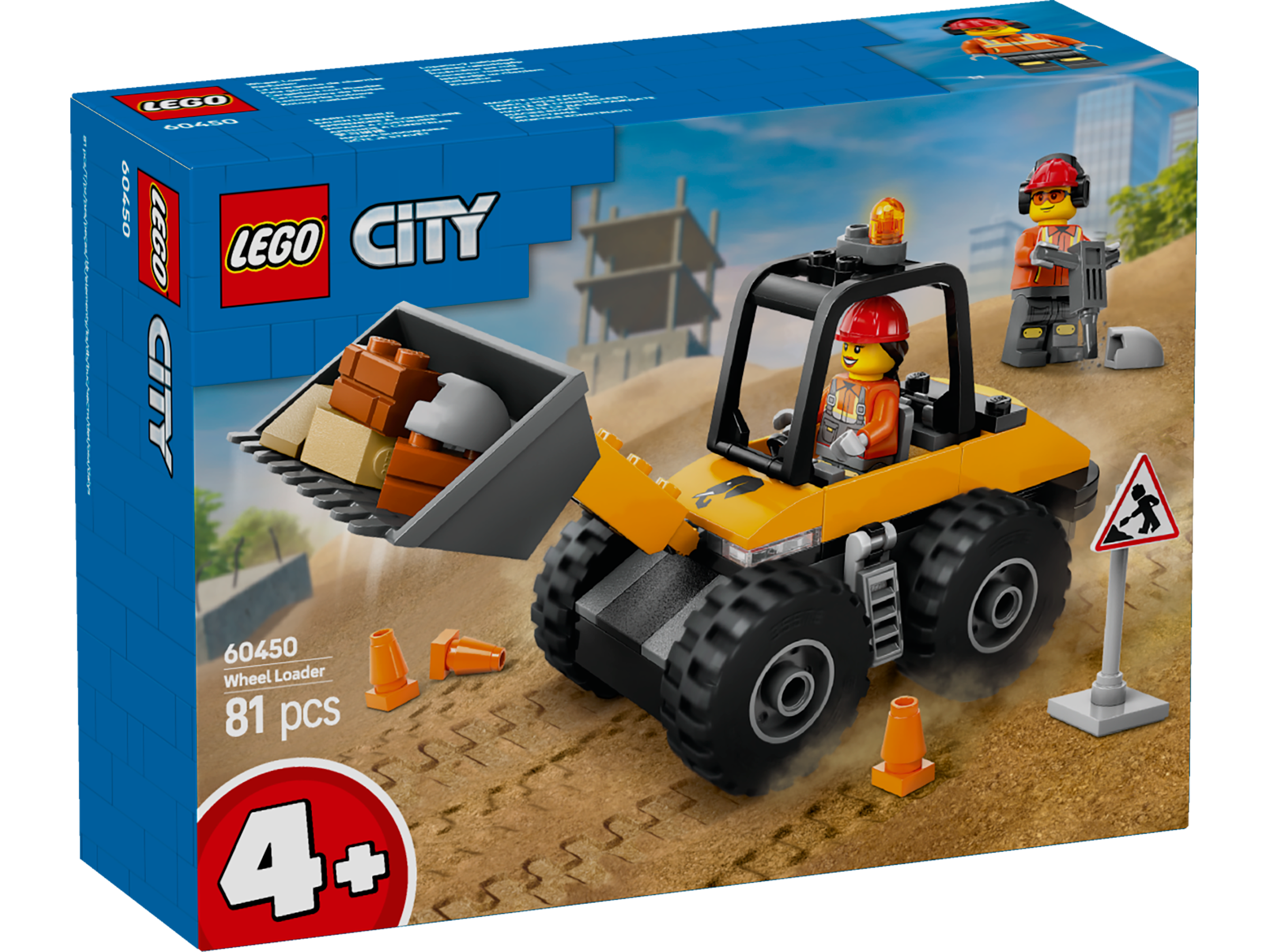 LEGO City 60450 Yellow Construction Wheel Loader