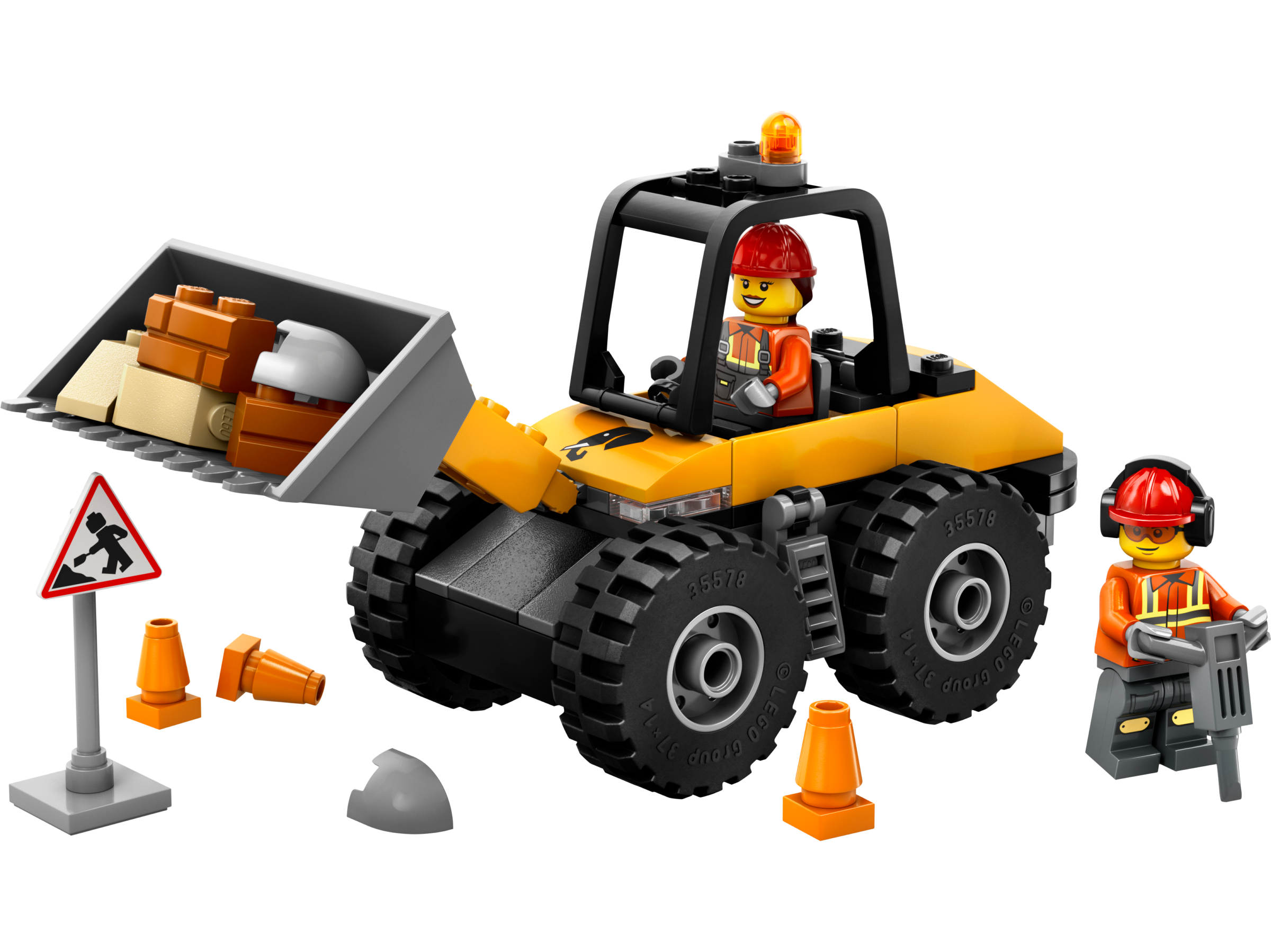 LEGO City 60450 Yellow Construction Wheel Loader