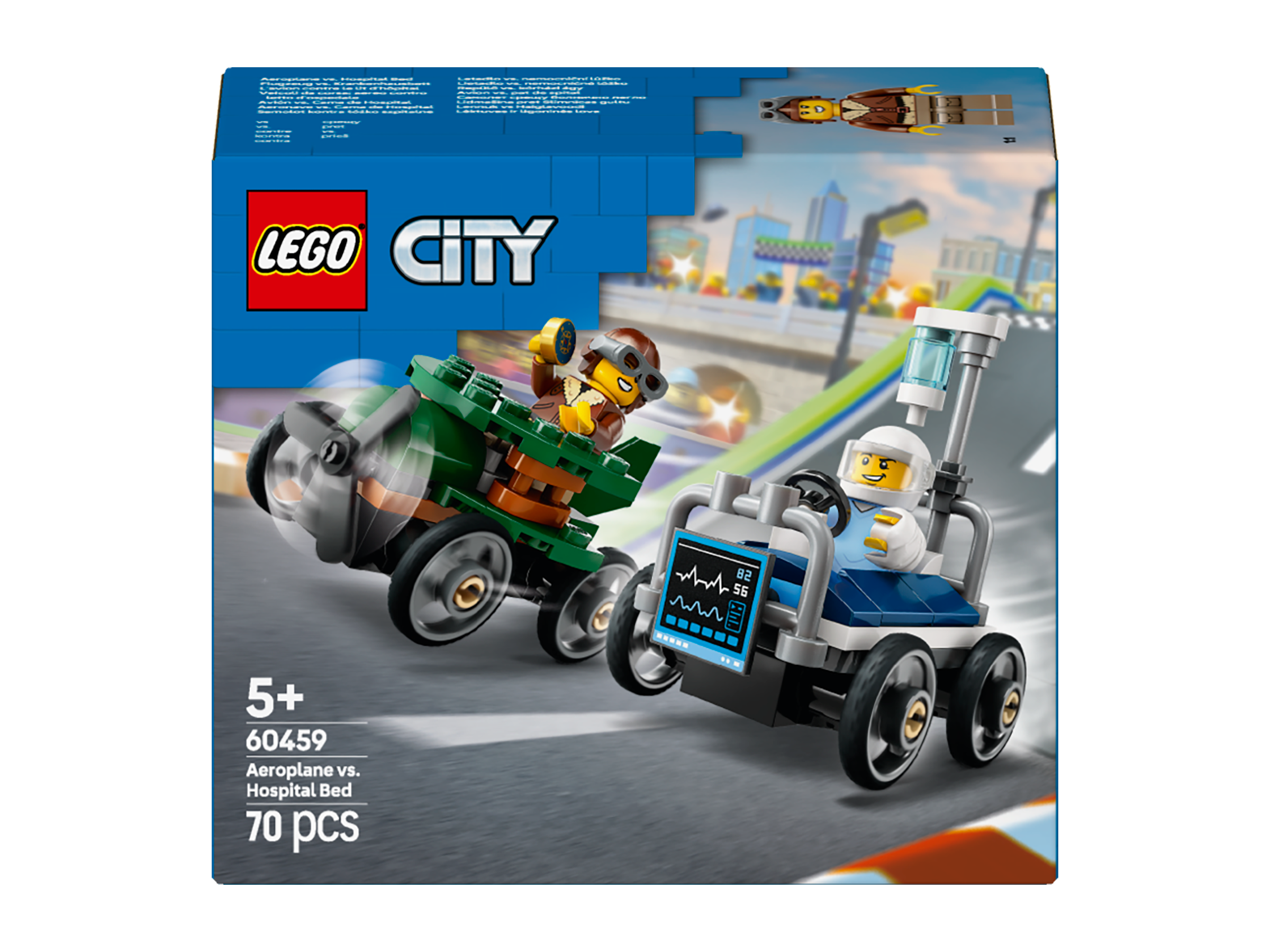 LEGO City 60459 Airplane vs. Hospital Bed Race Car