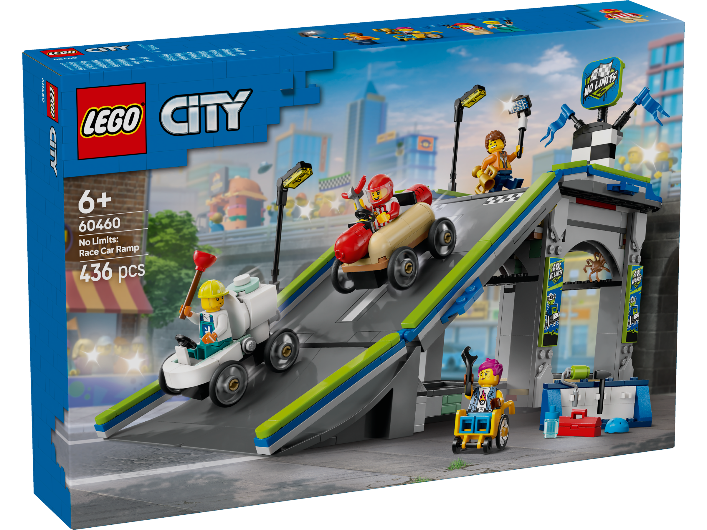 LEGO City 60460 No Limits: Race Car Ramp Track