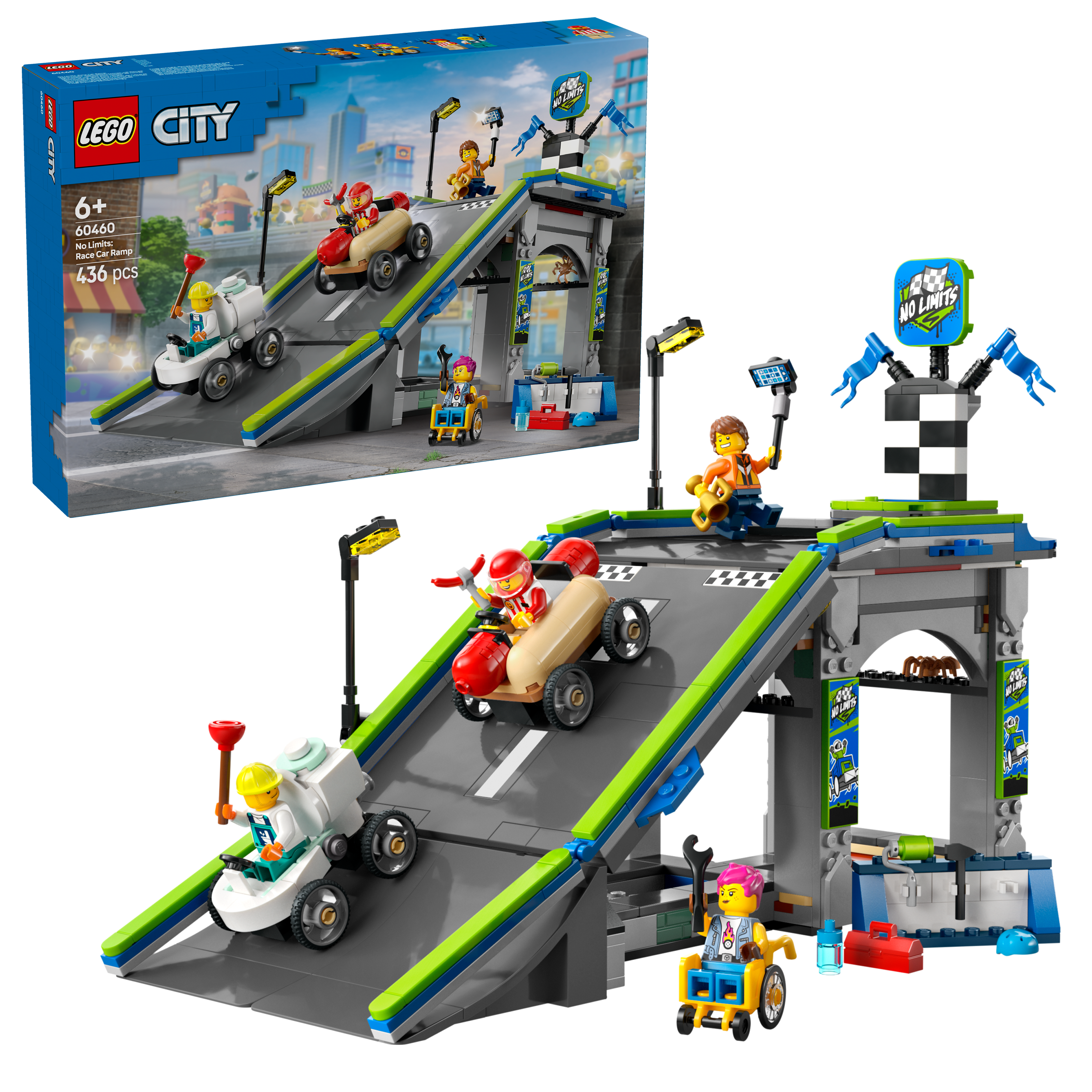 LEGO City 60460 No Limits: Race Car Ramp Track