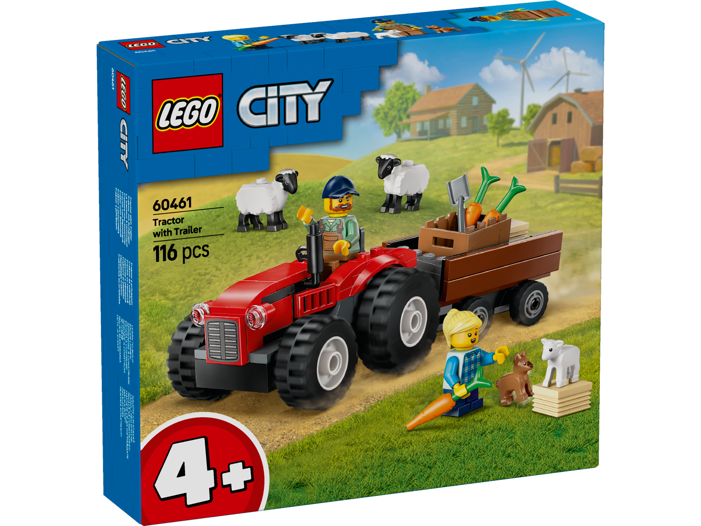 LEGO City 60461 Red Farm Tractor with Trailer & Sheep