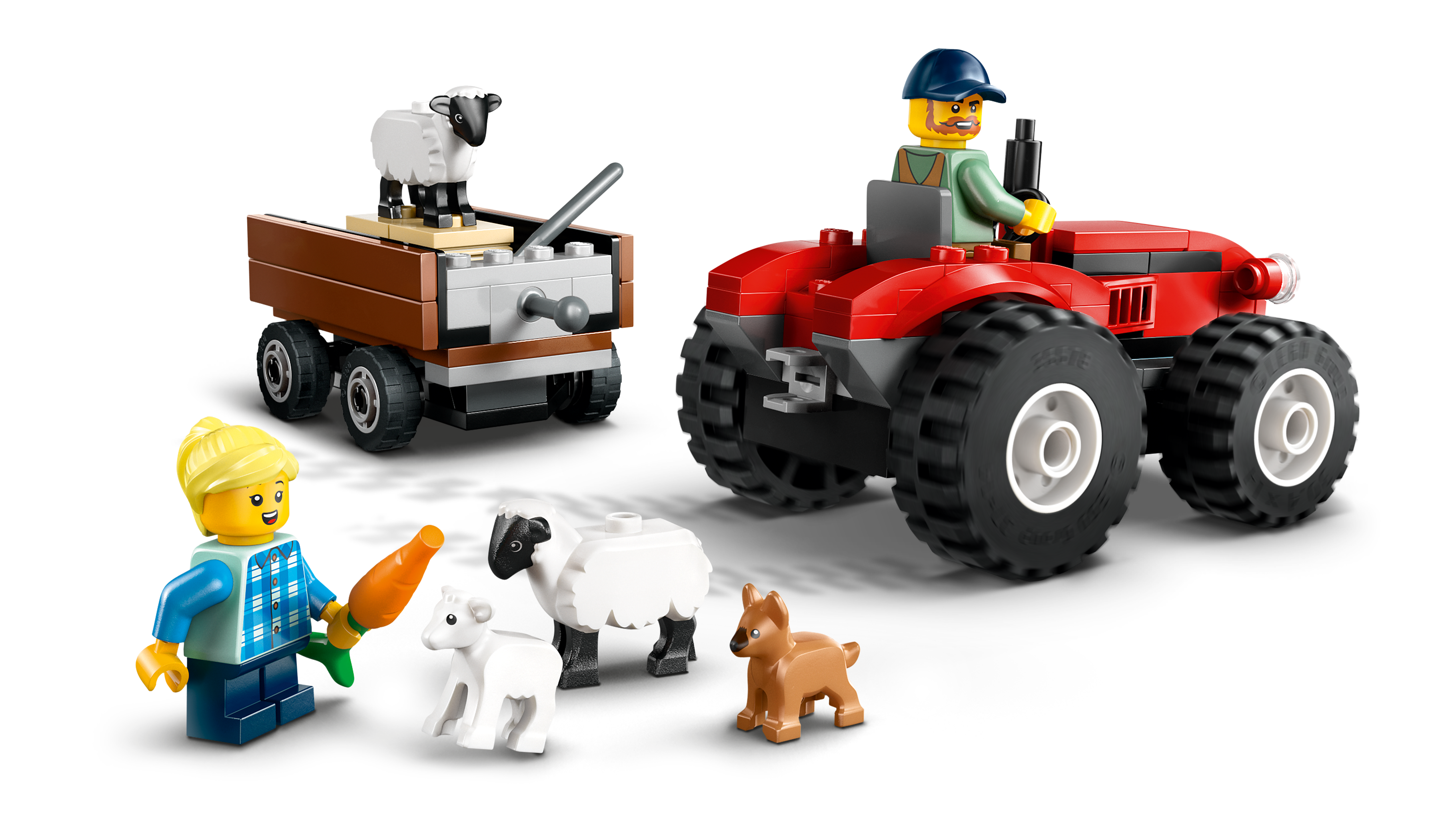 LEGO City 60461 Red Farm Tractor with Trailer & Sheep