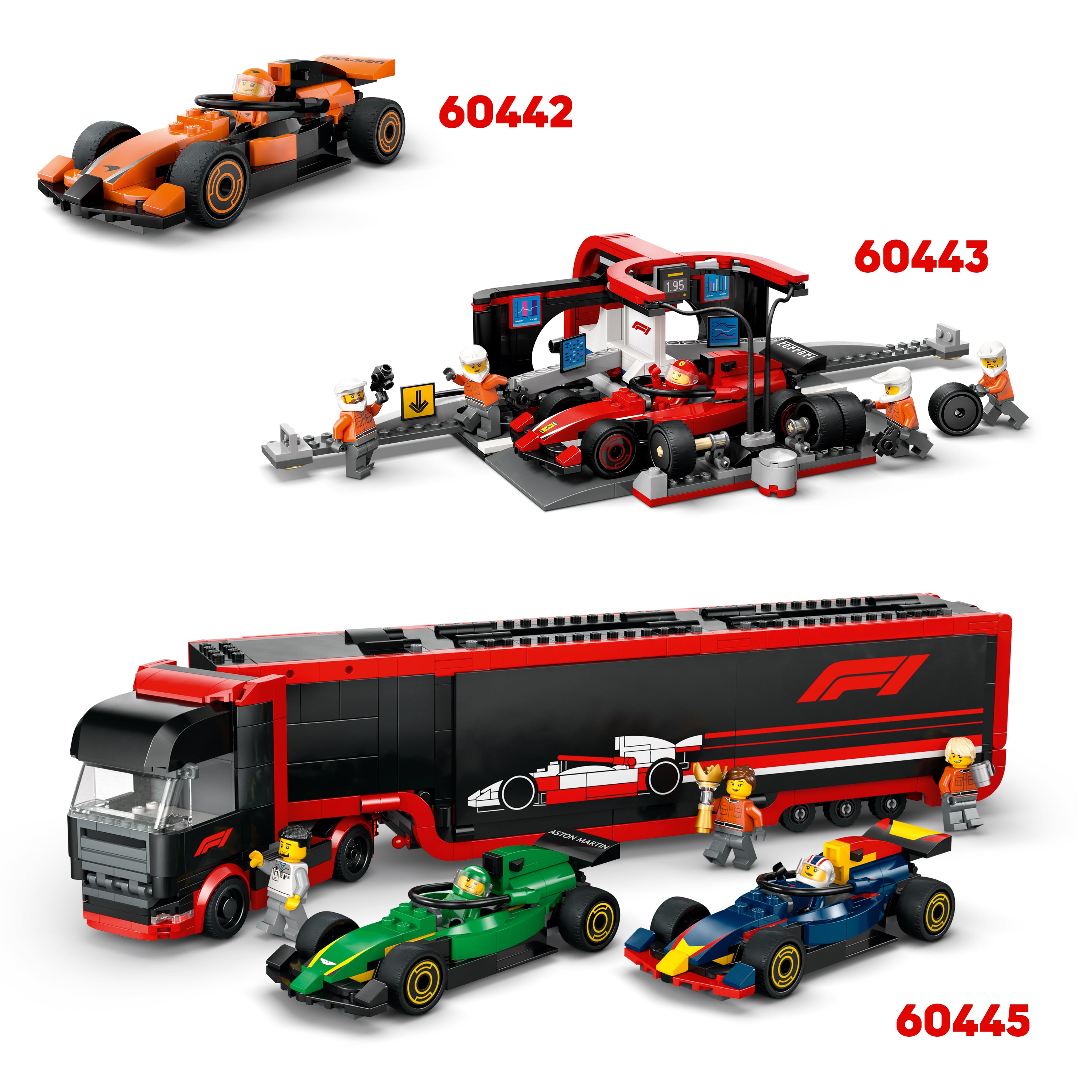 LEGO City 60464 F1® Williams Racing & Haas F1® Rac