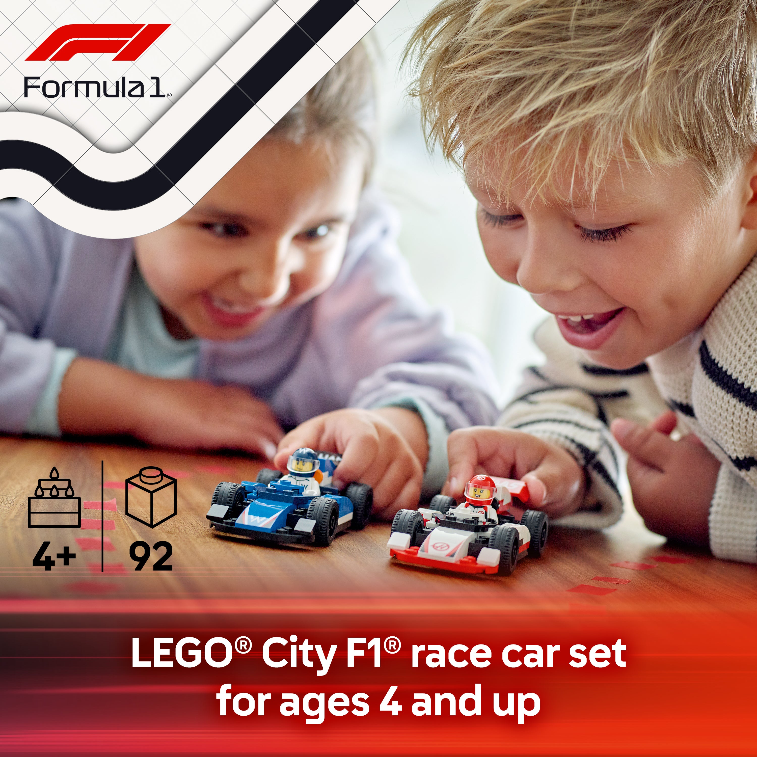 LEGO City 60464 F1® Williams Racing & Haas F1® Race Cars